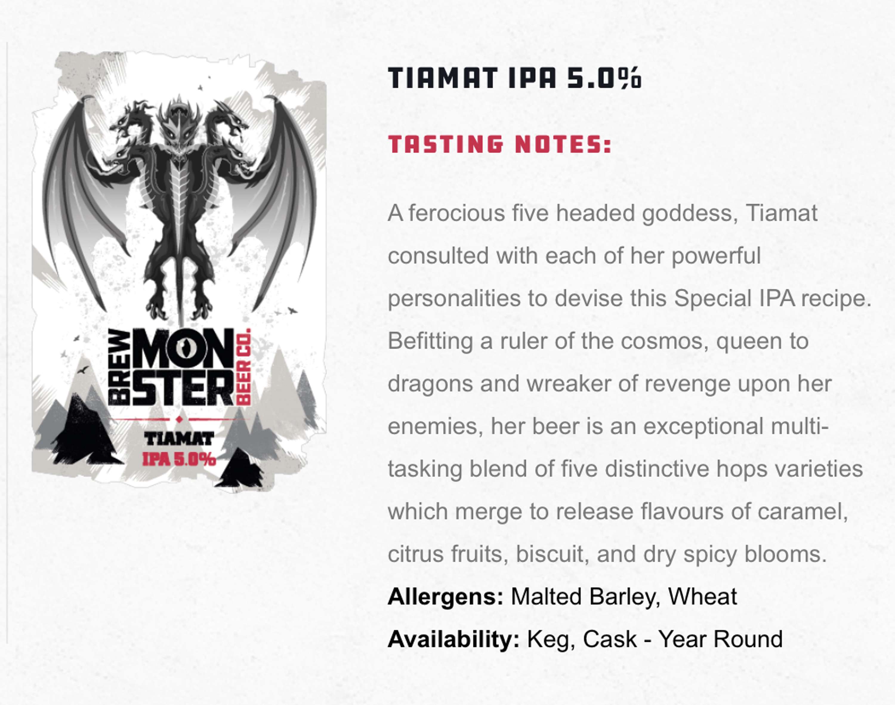 Monstrous tasting notes by Lisa Derrick