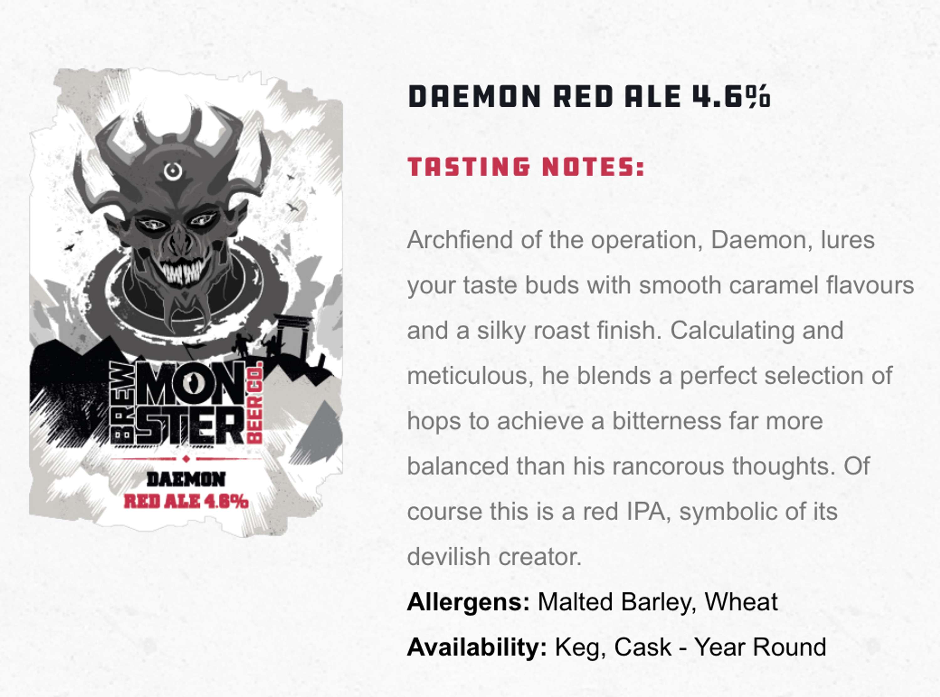Monstrous tasting notes by Lisa Derrick