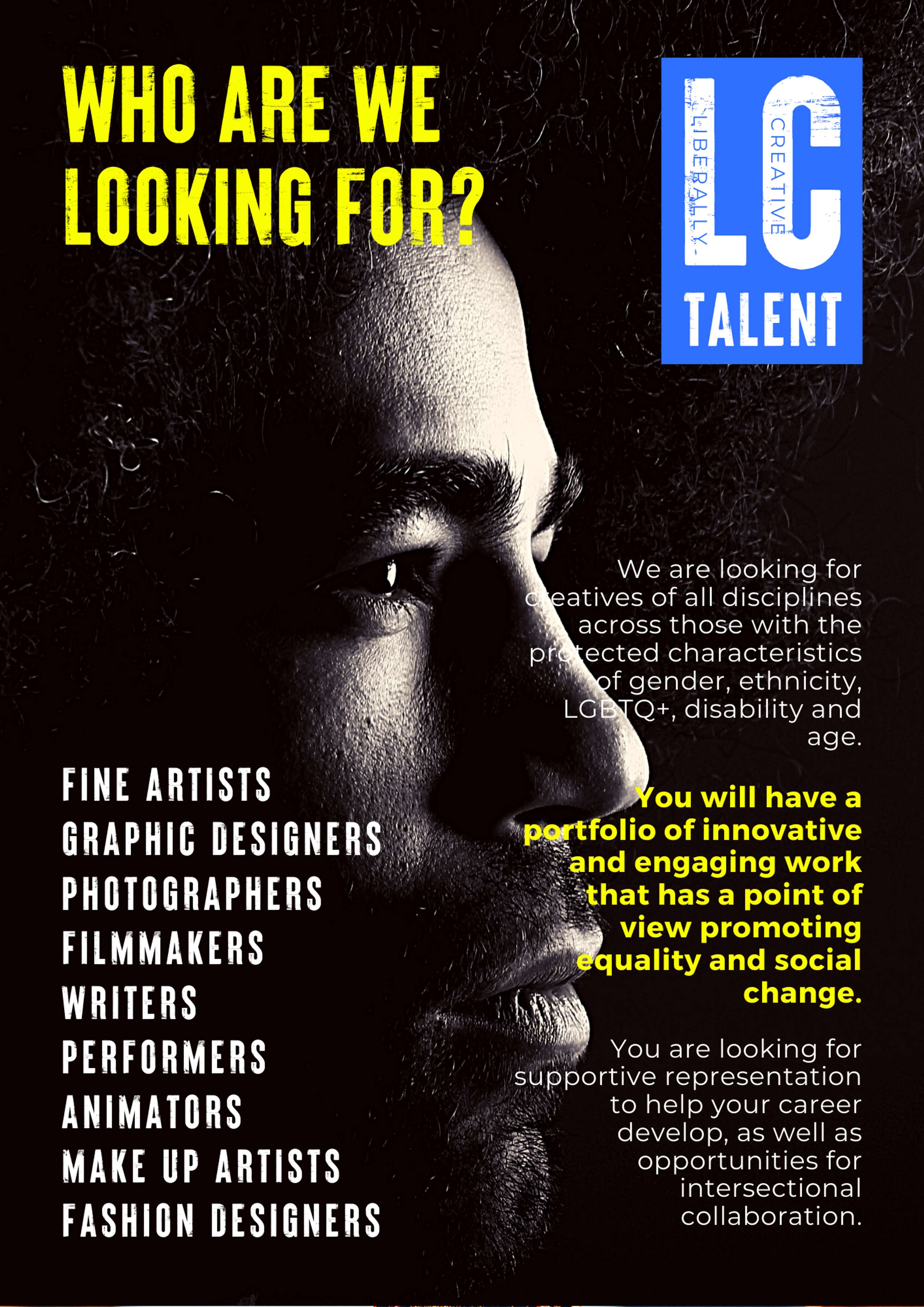 LC Talent call campaign by Daisy Rogers-Byrne