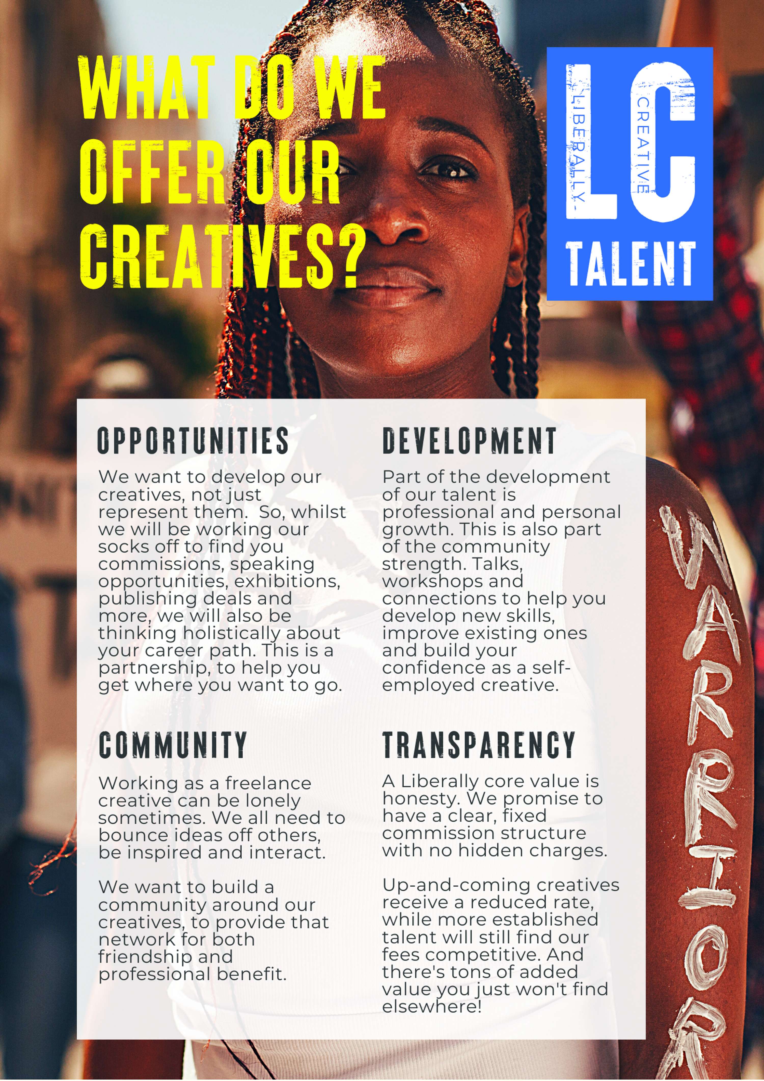 LC Talent call campaign by Daisy Rogers-Byrne