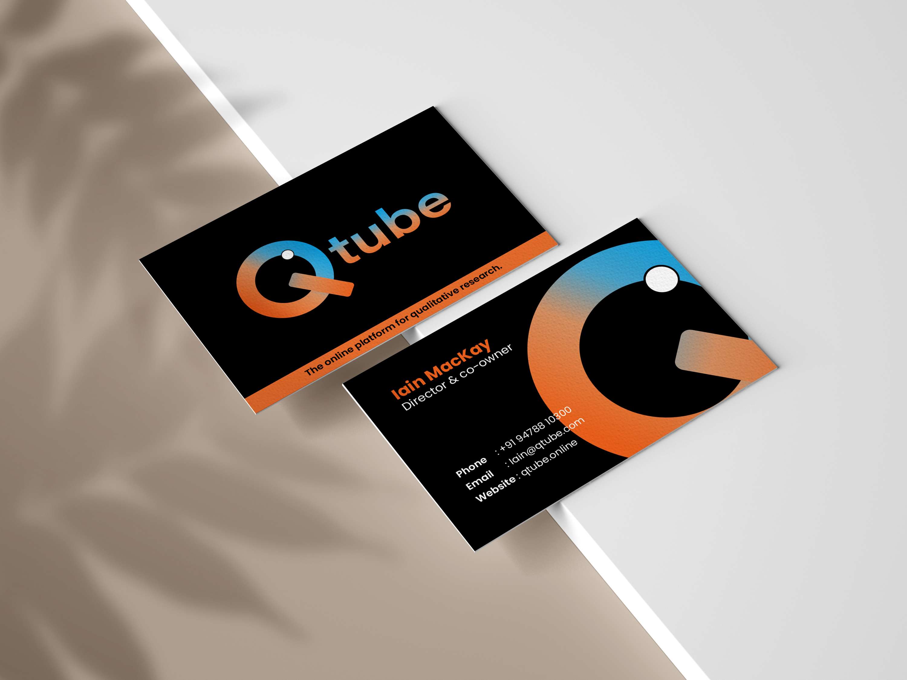 Qtube branding and web design by Melinda Salu