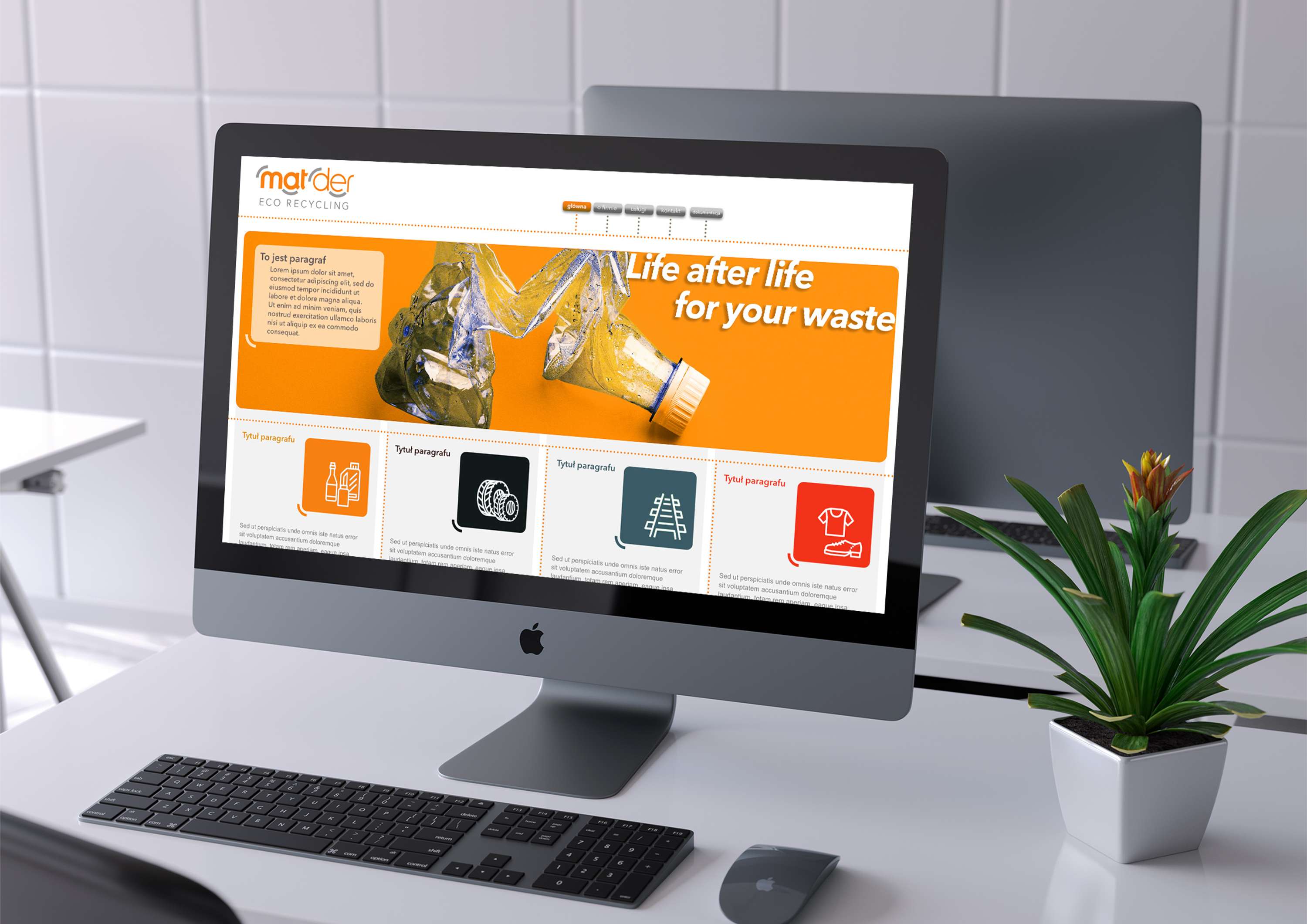 MatDer Recycling Europe, visual identity design and branding by Lech Orlowski