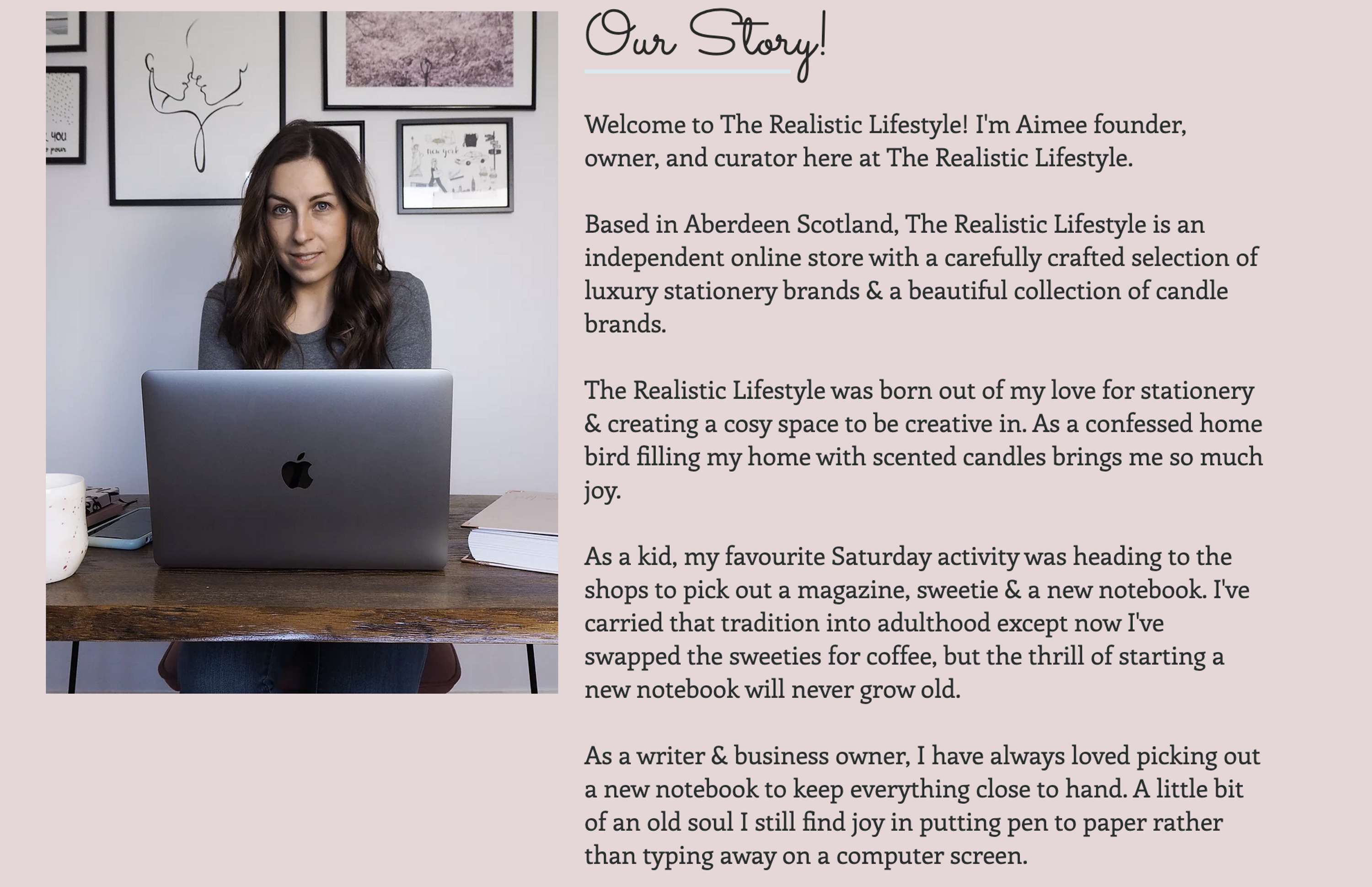 The Realistic Lifestyle - Website Content by Aimee Carmichael