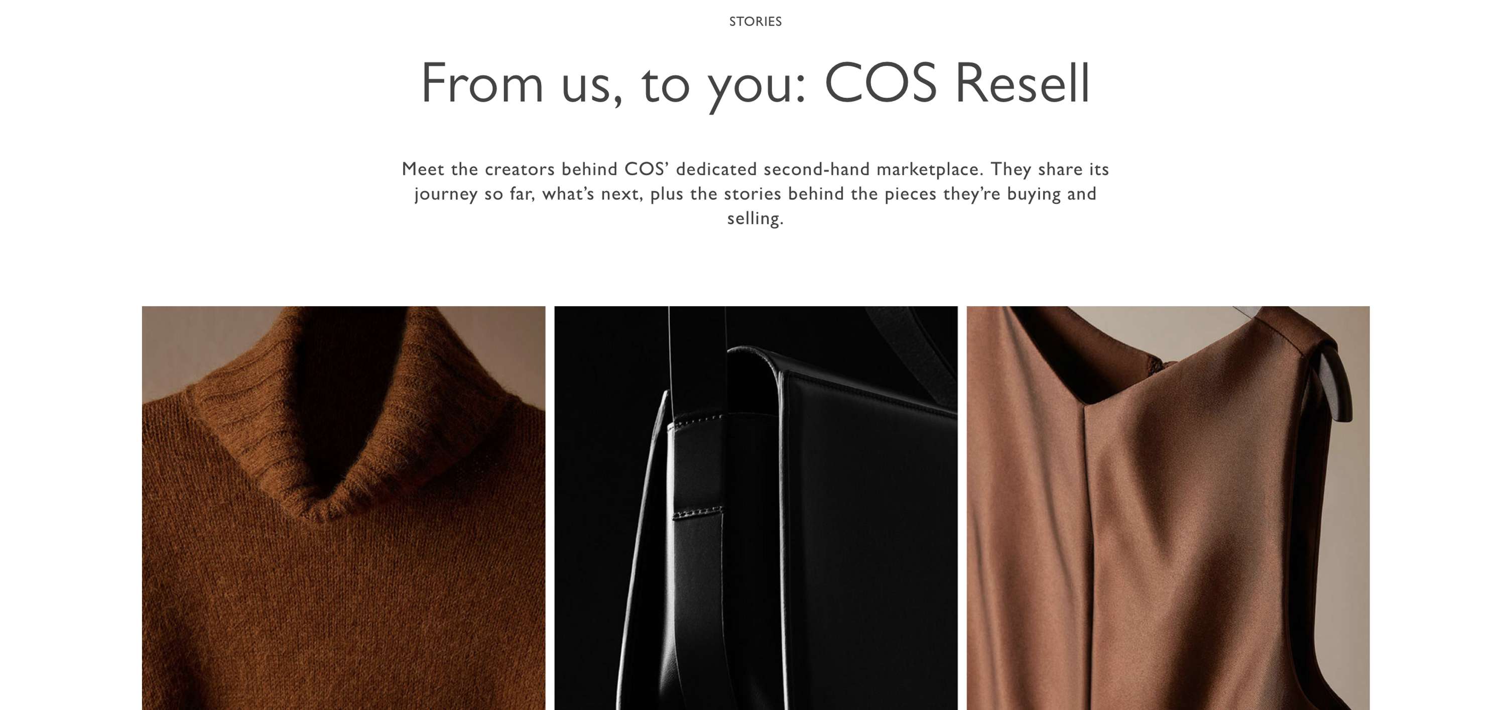 A feature for COS Magazine on Resell by Dean Robinson