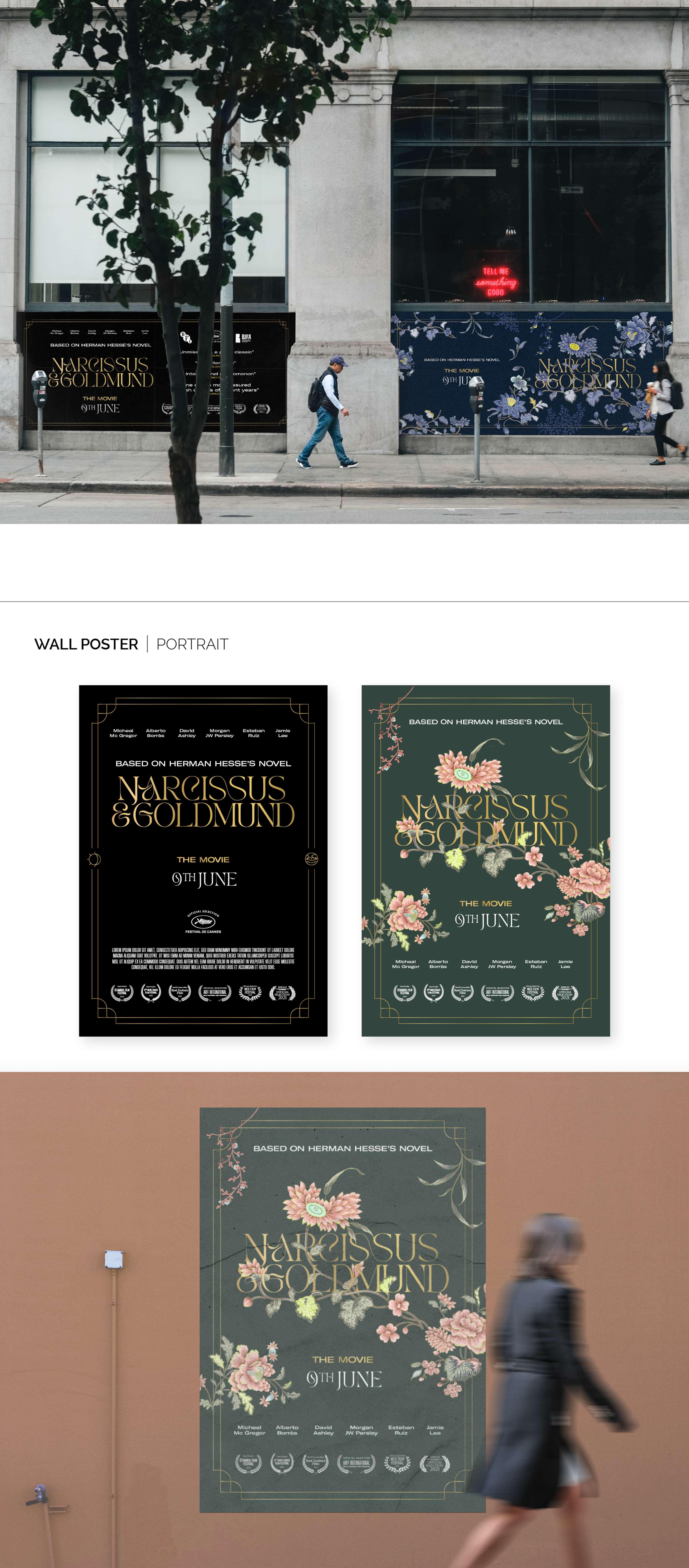 Narcissus and Goldmund – Visual identity by Riccardo Brioschi