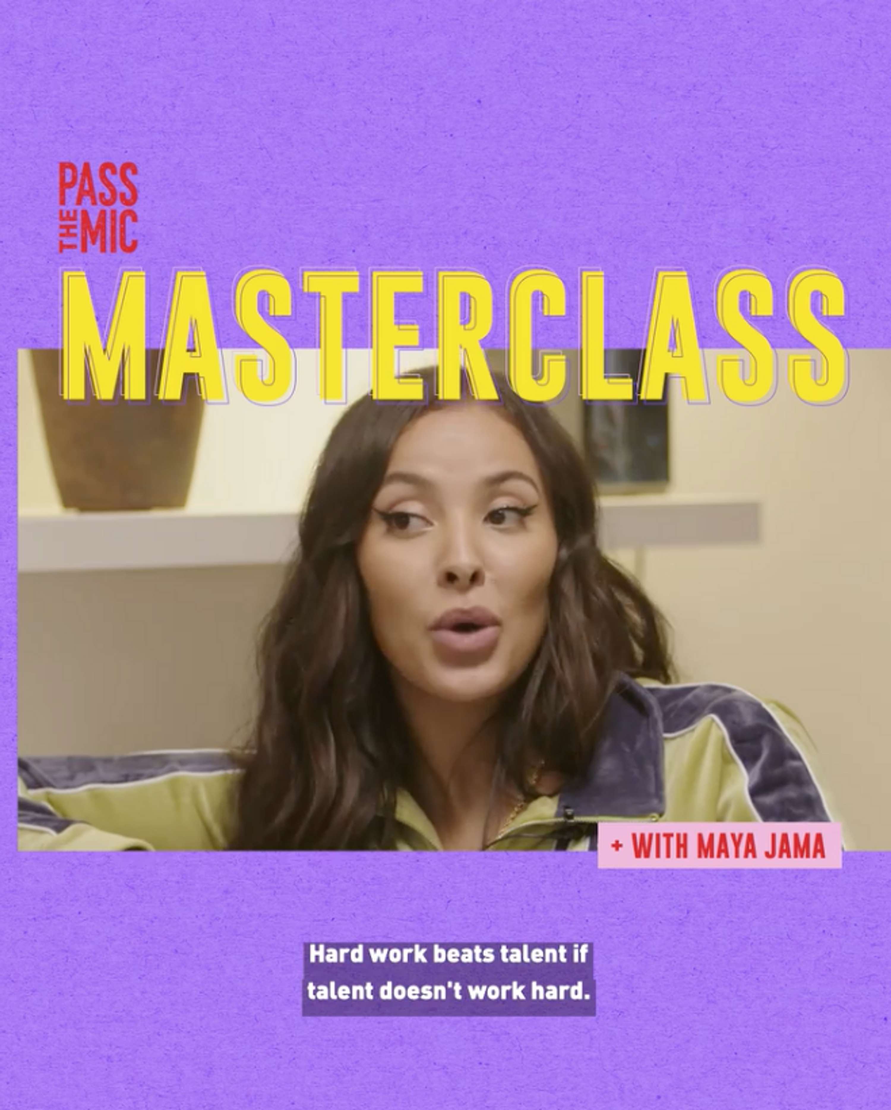 Masterclass with Maya Jama by Tom Paisley