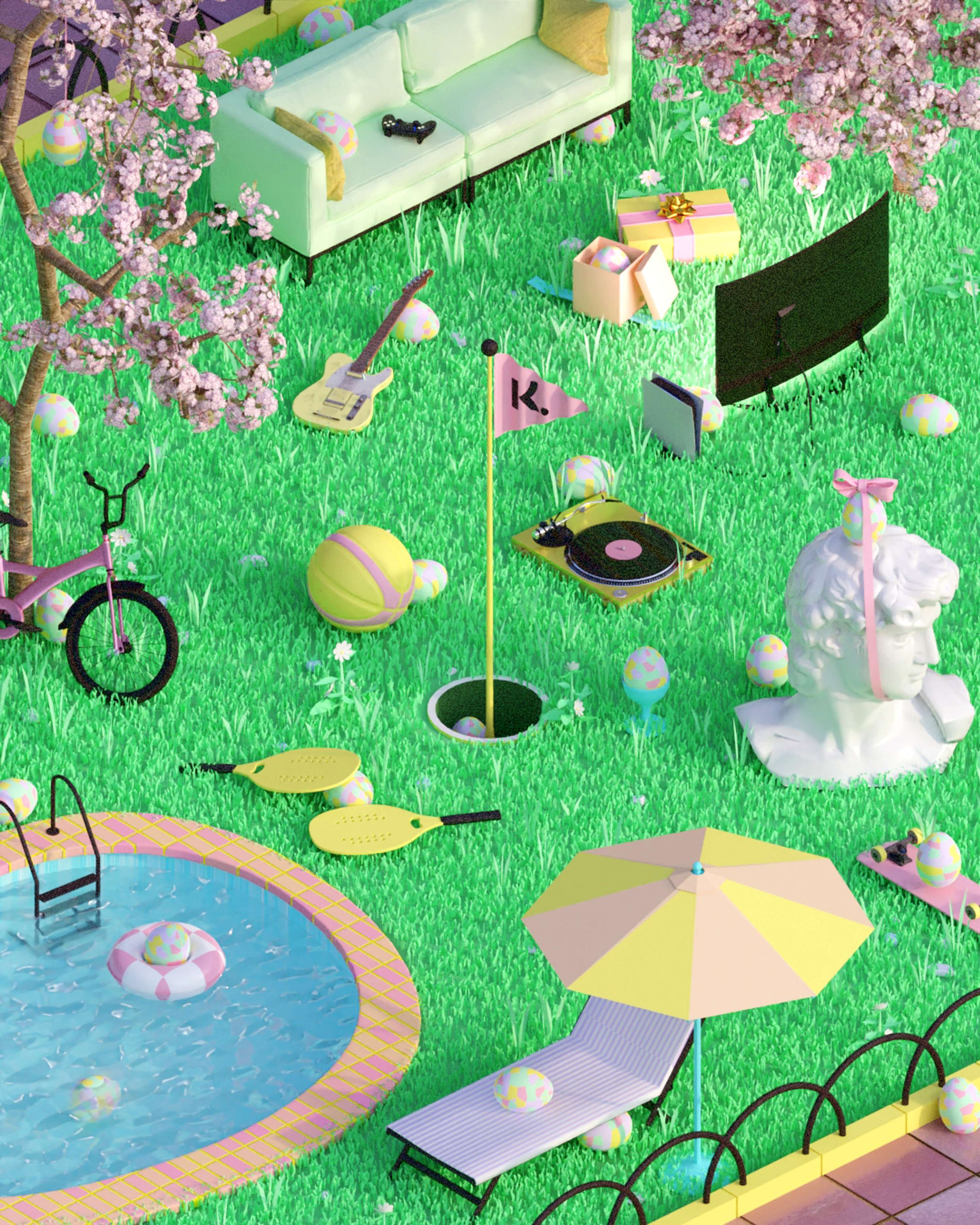 Easter Egg Hunt by Andres Ayerbe