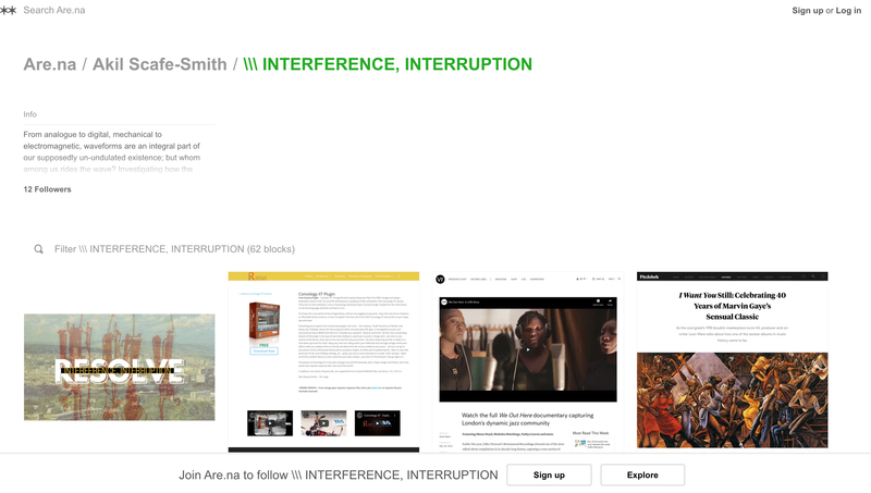 INTERFERENCE, INTERRUPTION by Tuna Elsalihie
