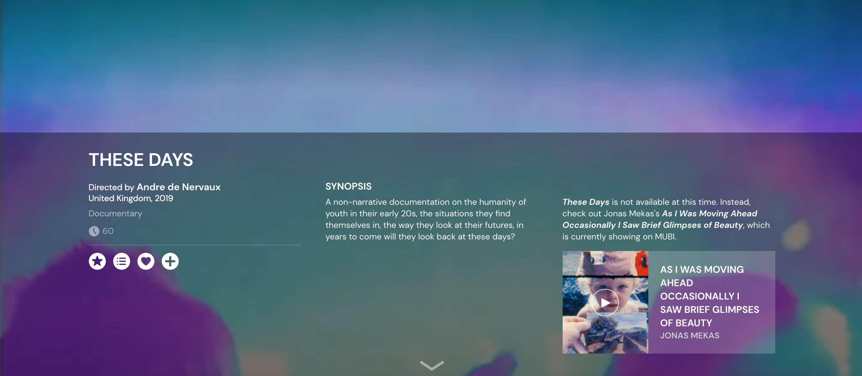 3 films I made recently added to the Mubi database! by Andre de nervaux
