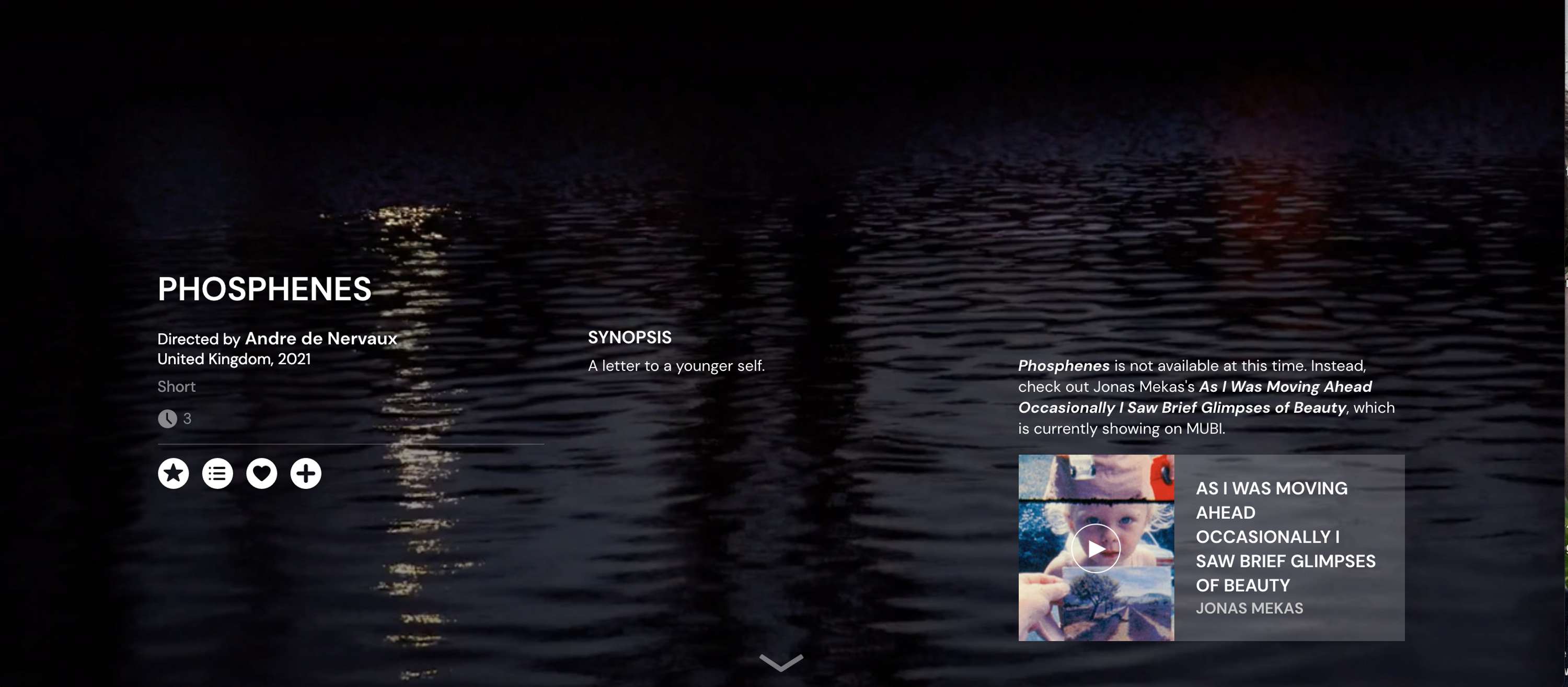 3 films I made recently added to the Mubi database! by Andre de nervaux