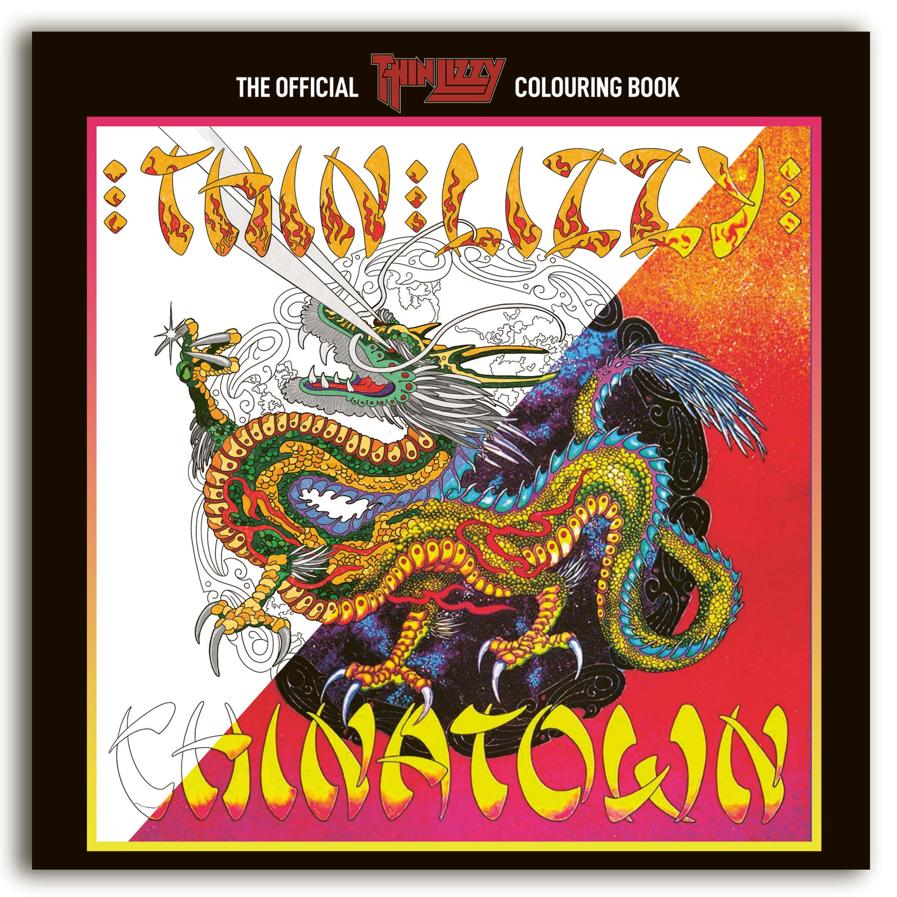 Official Thin Lizzy Adult Colouring book by Mark Leary