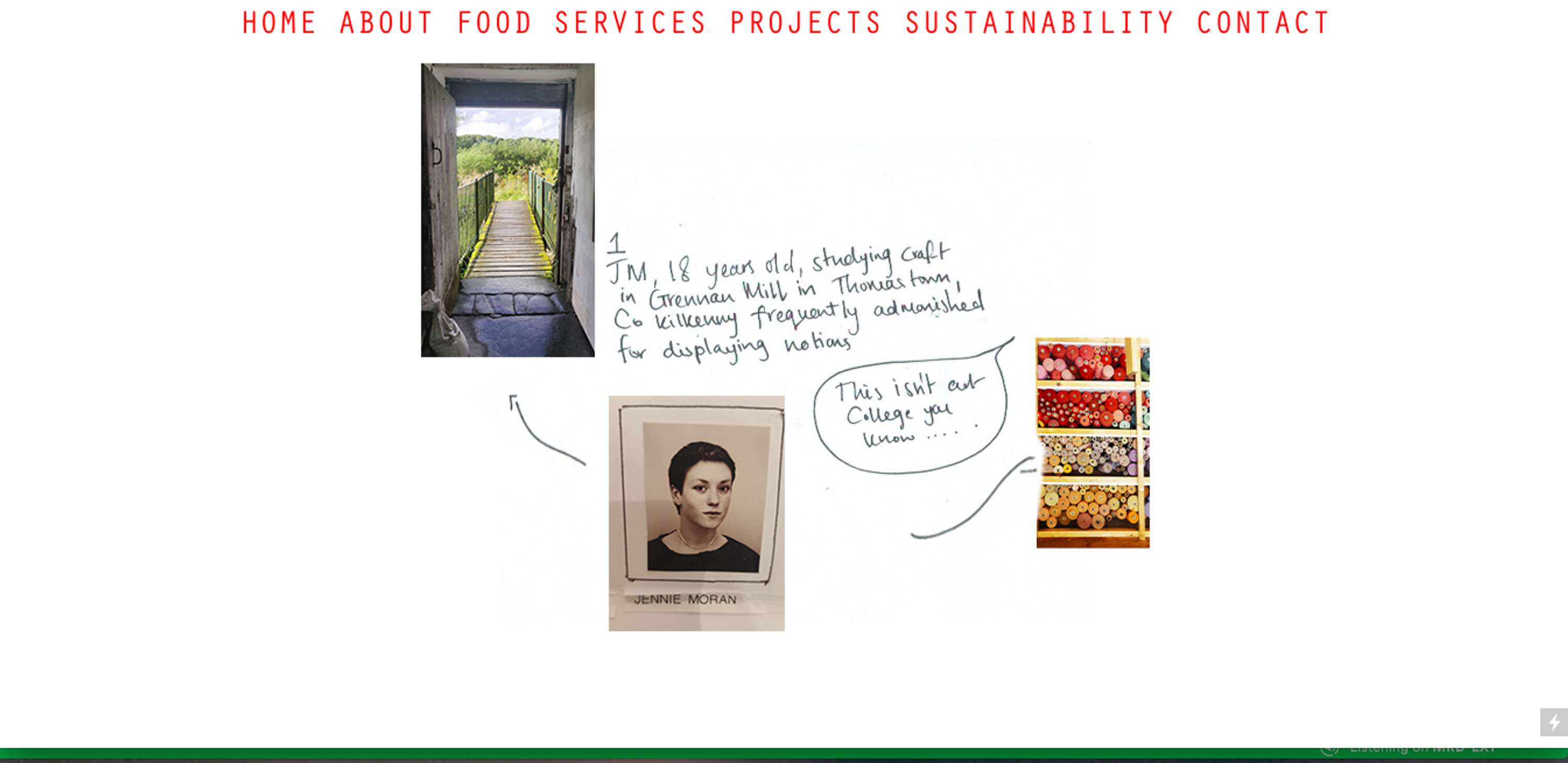 Luncheonette web design by Finn Melvin Caird