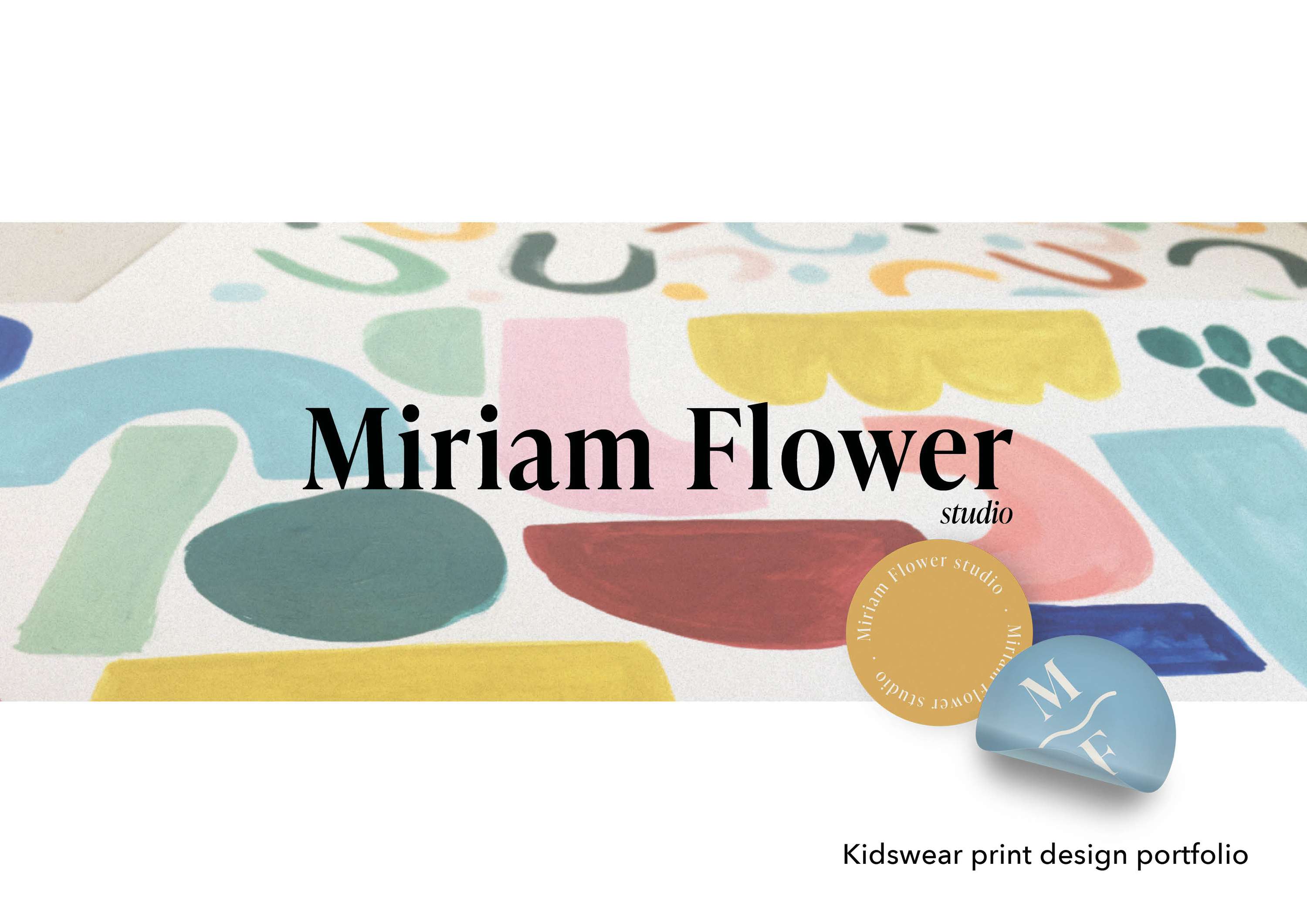 Kidswear Print Design Portfolio by Miriam Flower