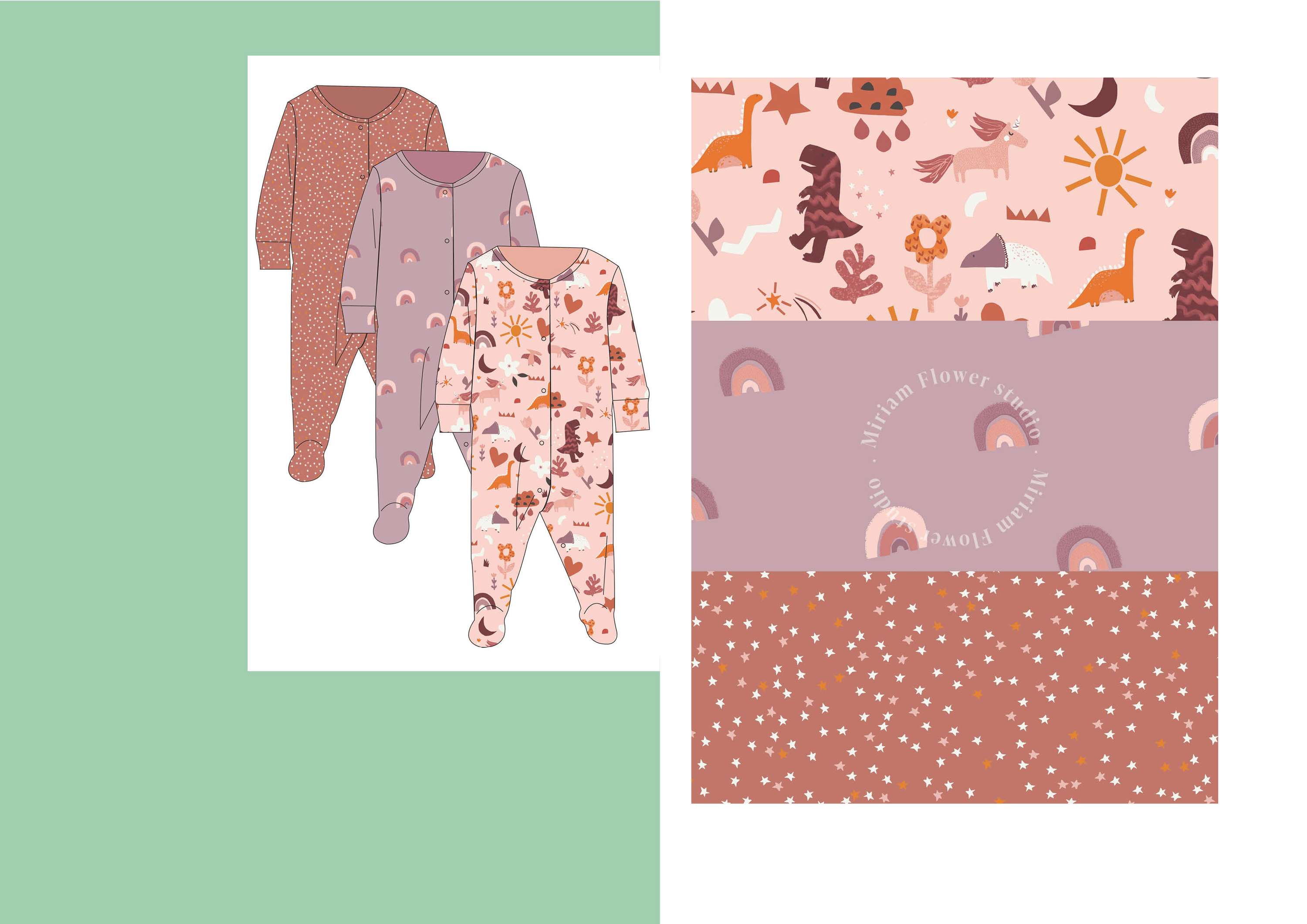 Kidswear Print Design Portfolio by Miriam Flower
