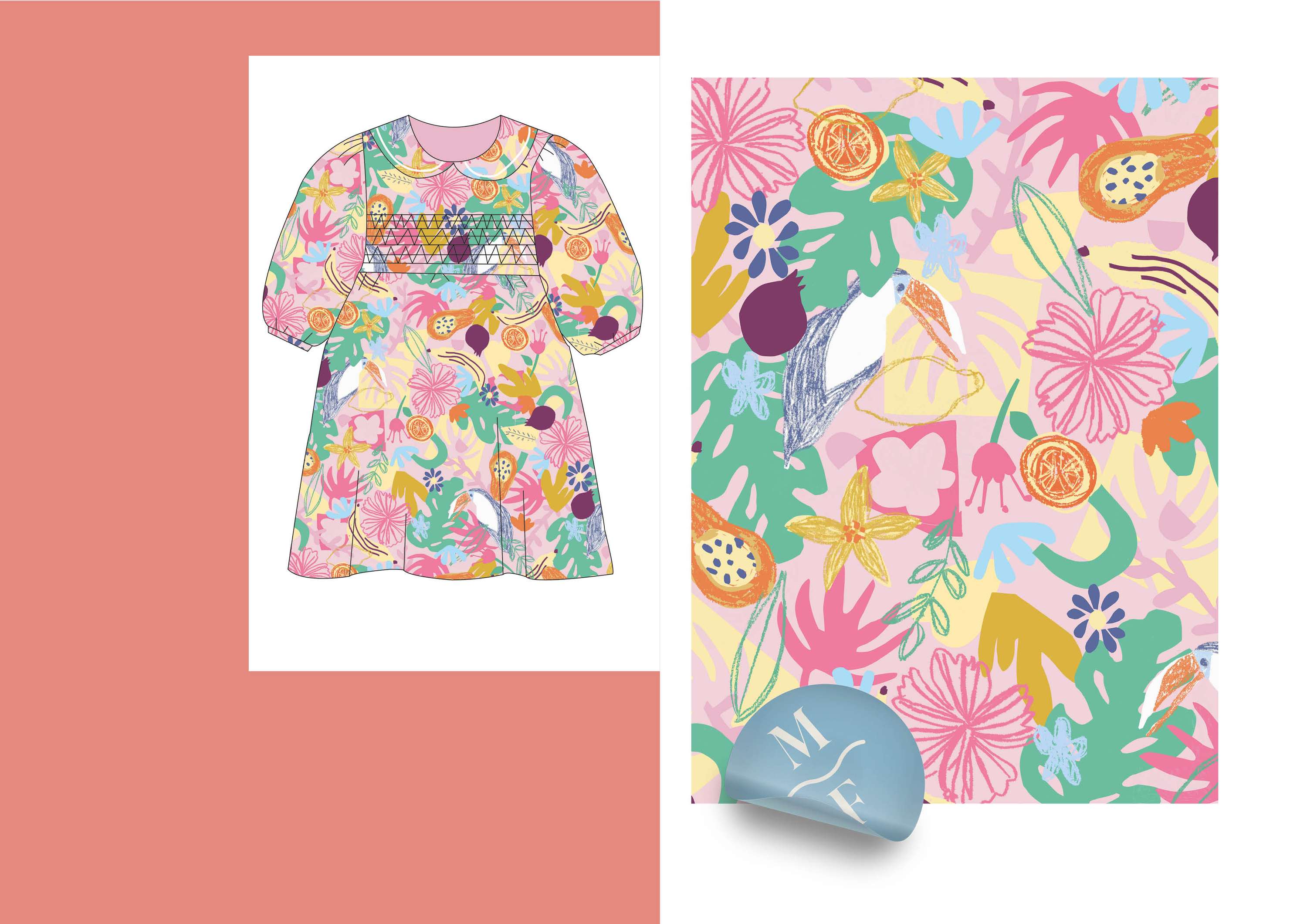 Kidswear Print Design Portfolio by Miriam Flower