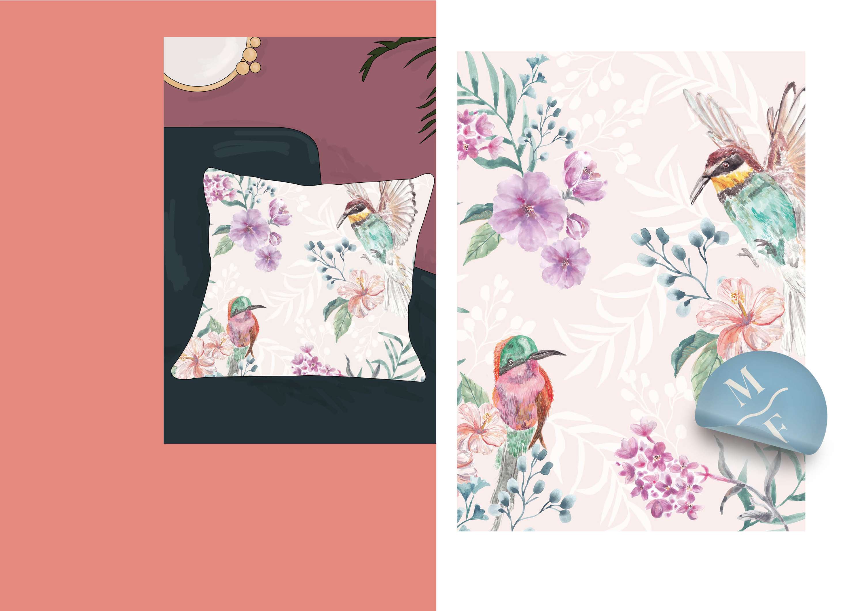 Homeware Print Design Portfolio by Miriam Flower