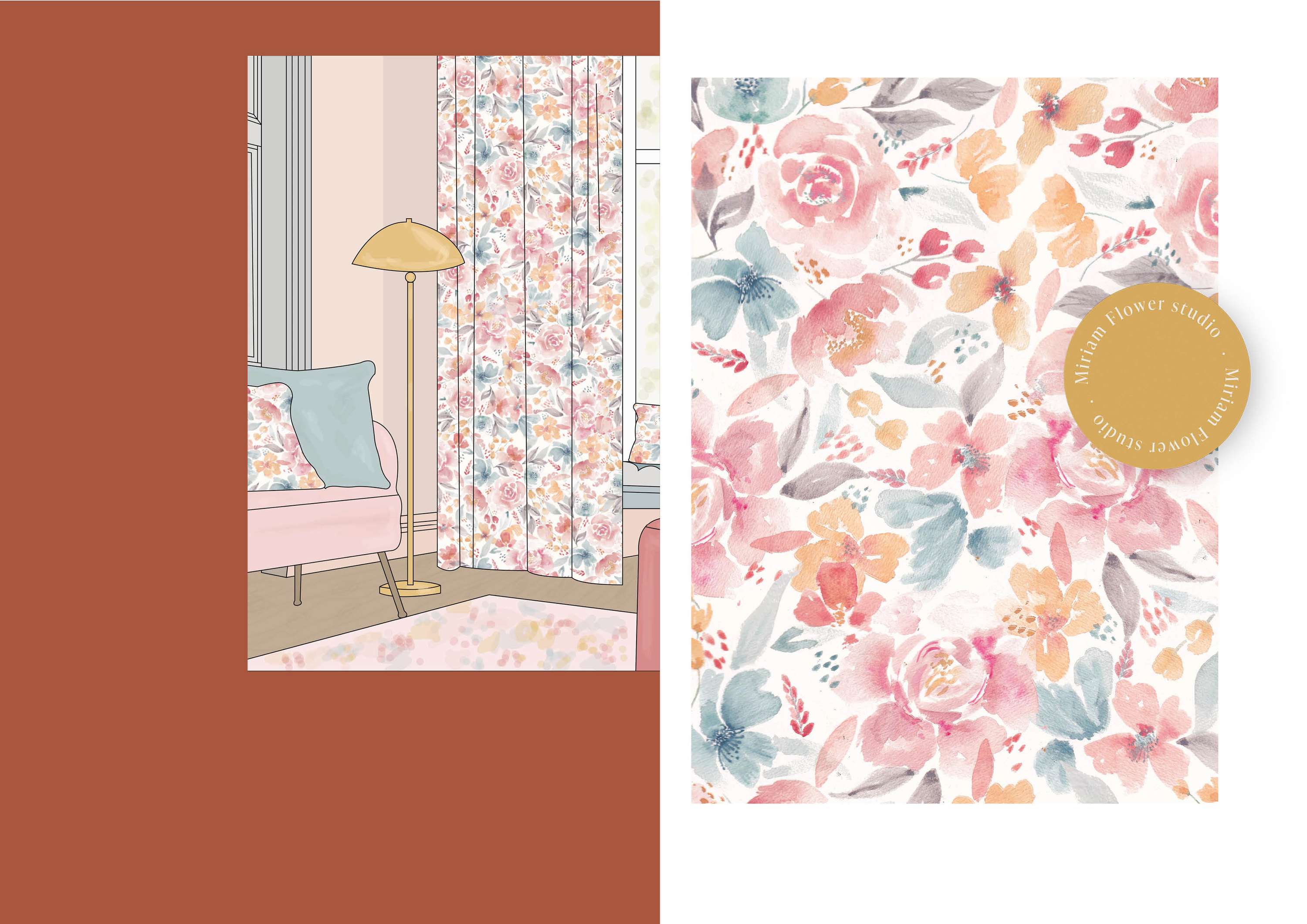 Homeware Print Design Portfolio by Miriam Flower