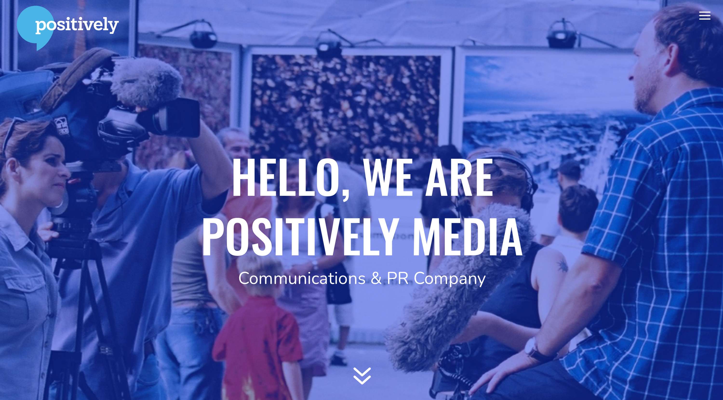 Positively Media Website Re-design by Natascha Ng