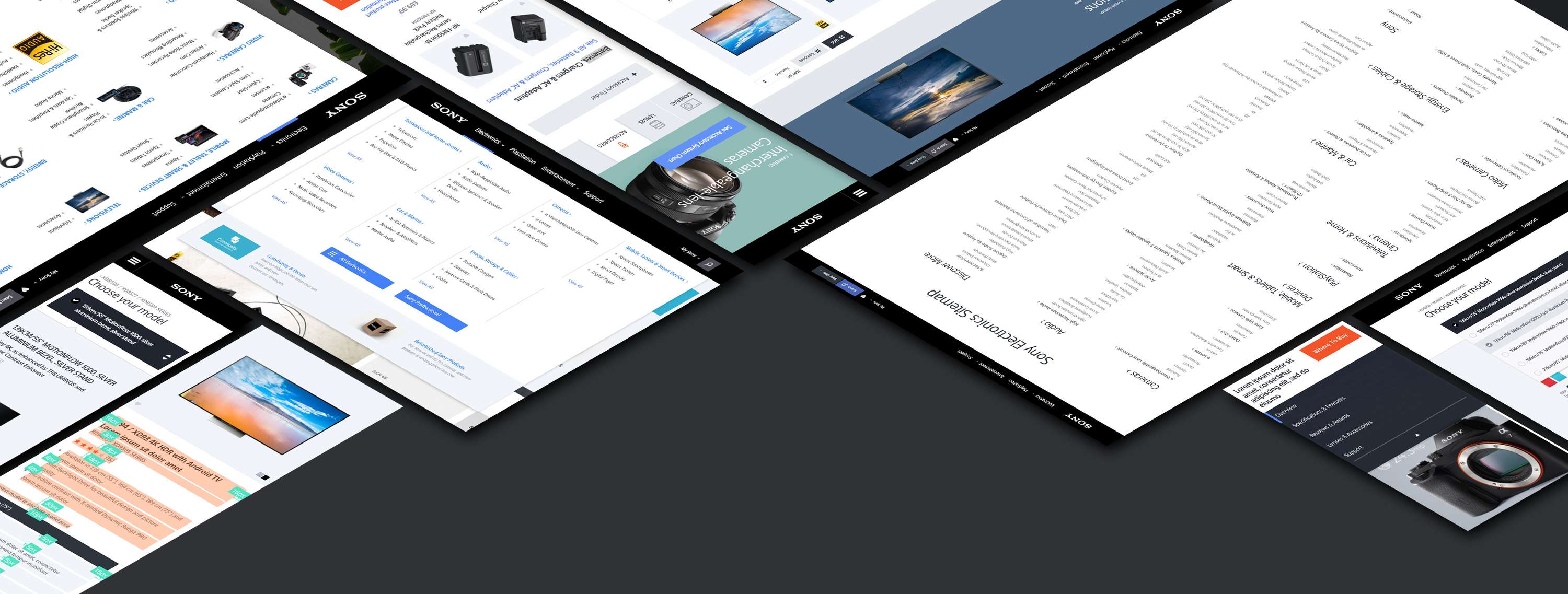 Sony Web UX by Davide Melis