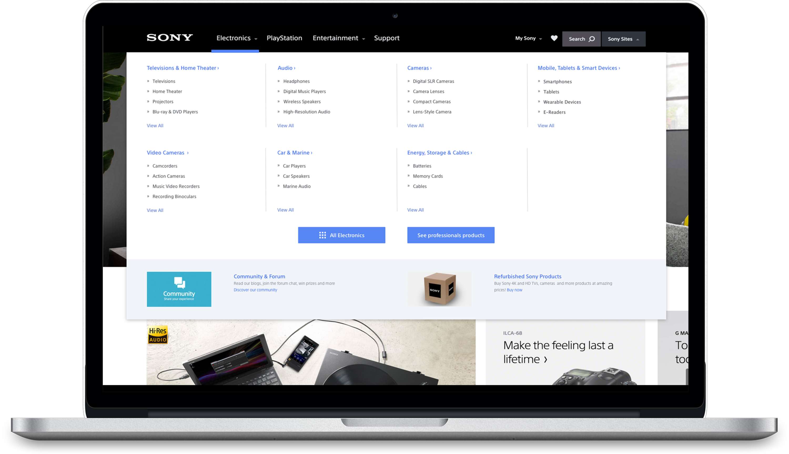 Sony Web UX by Davide Melis