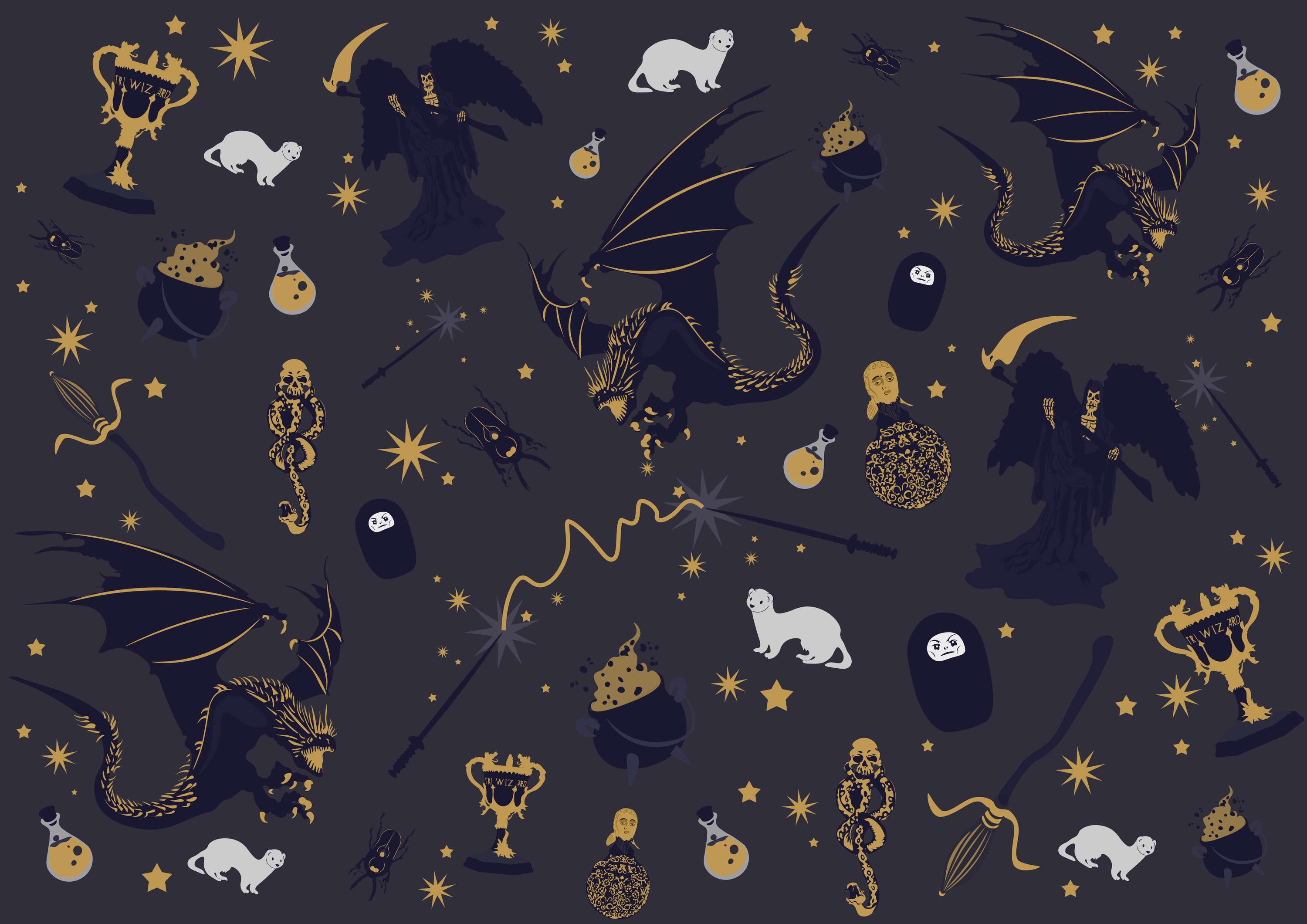Harry Potter Print Series by Hanni Bowcutt