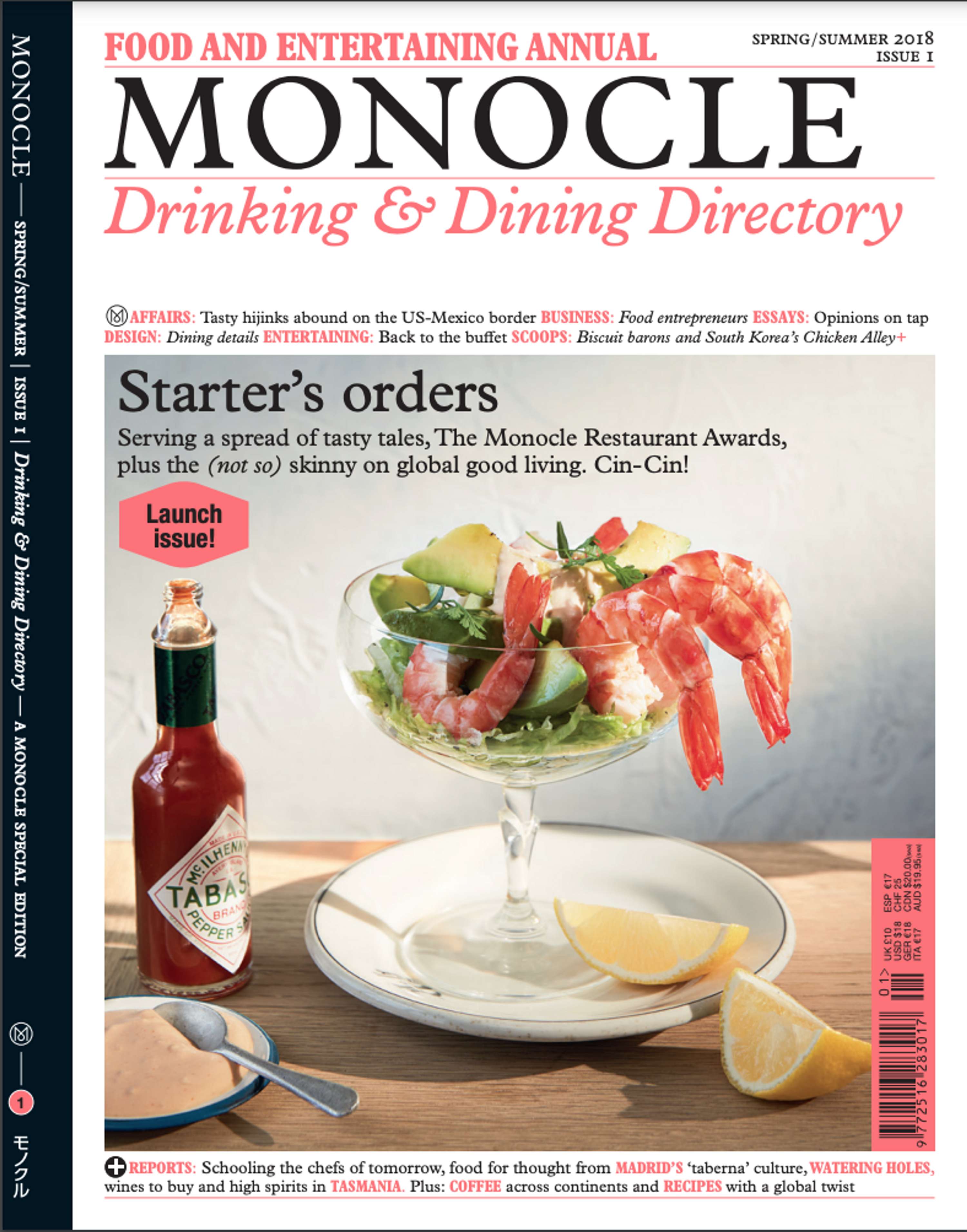 Monocle Drinking & Dining Directory, Launch issue by Josh Fehnert