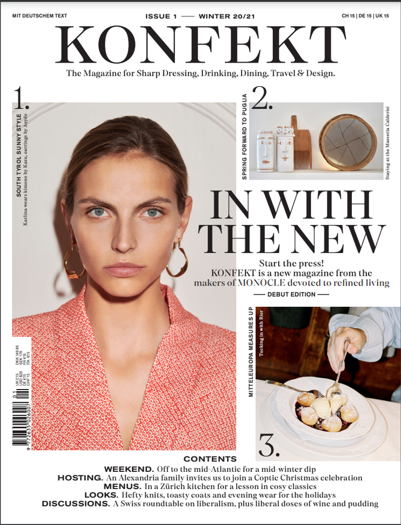Konfekt magazine, launch issue by Josh Fehnert