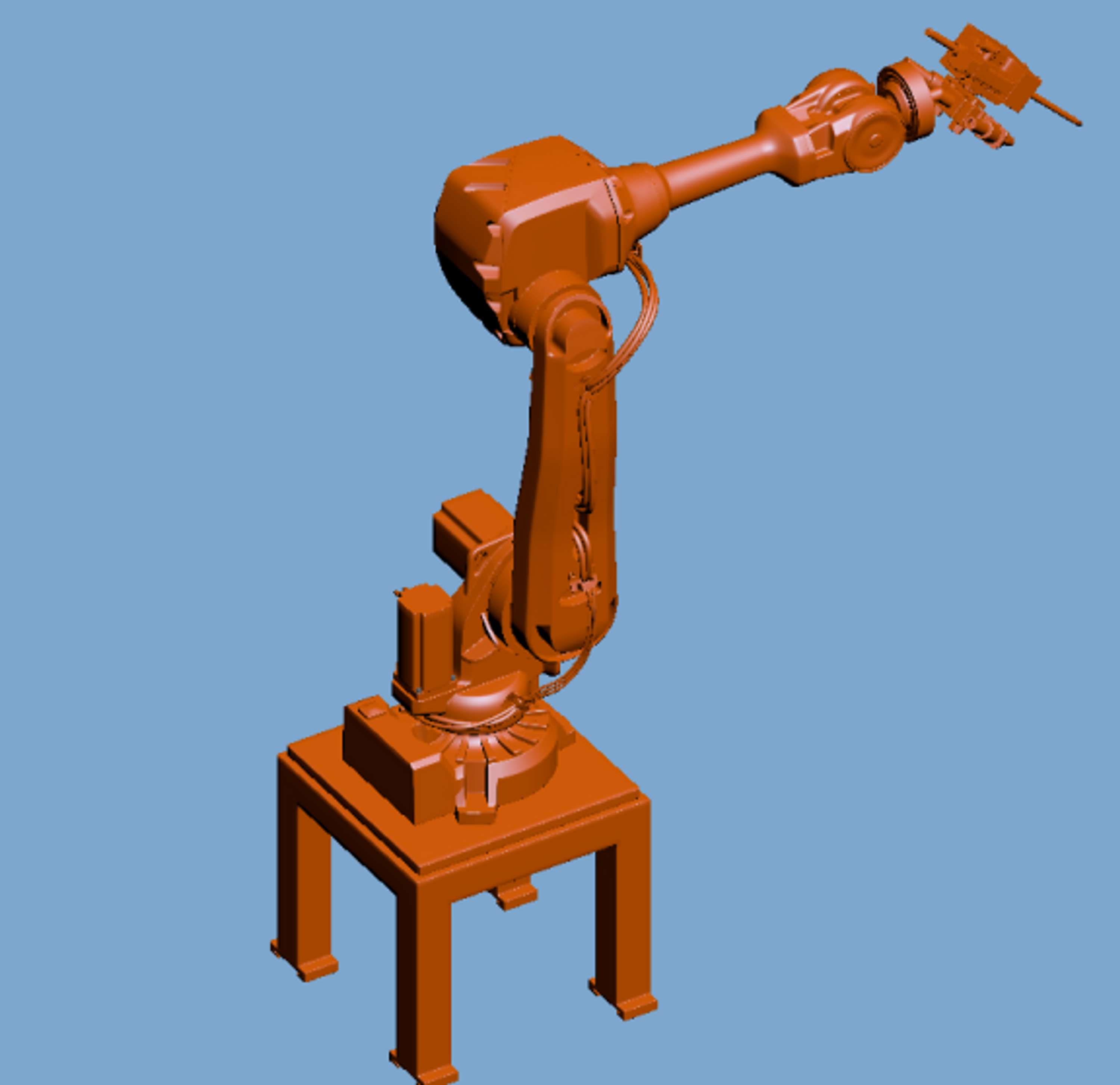 Hardsurface 3D modeling of industrial robot and stuff by Aleksej Mazurenko