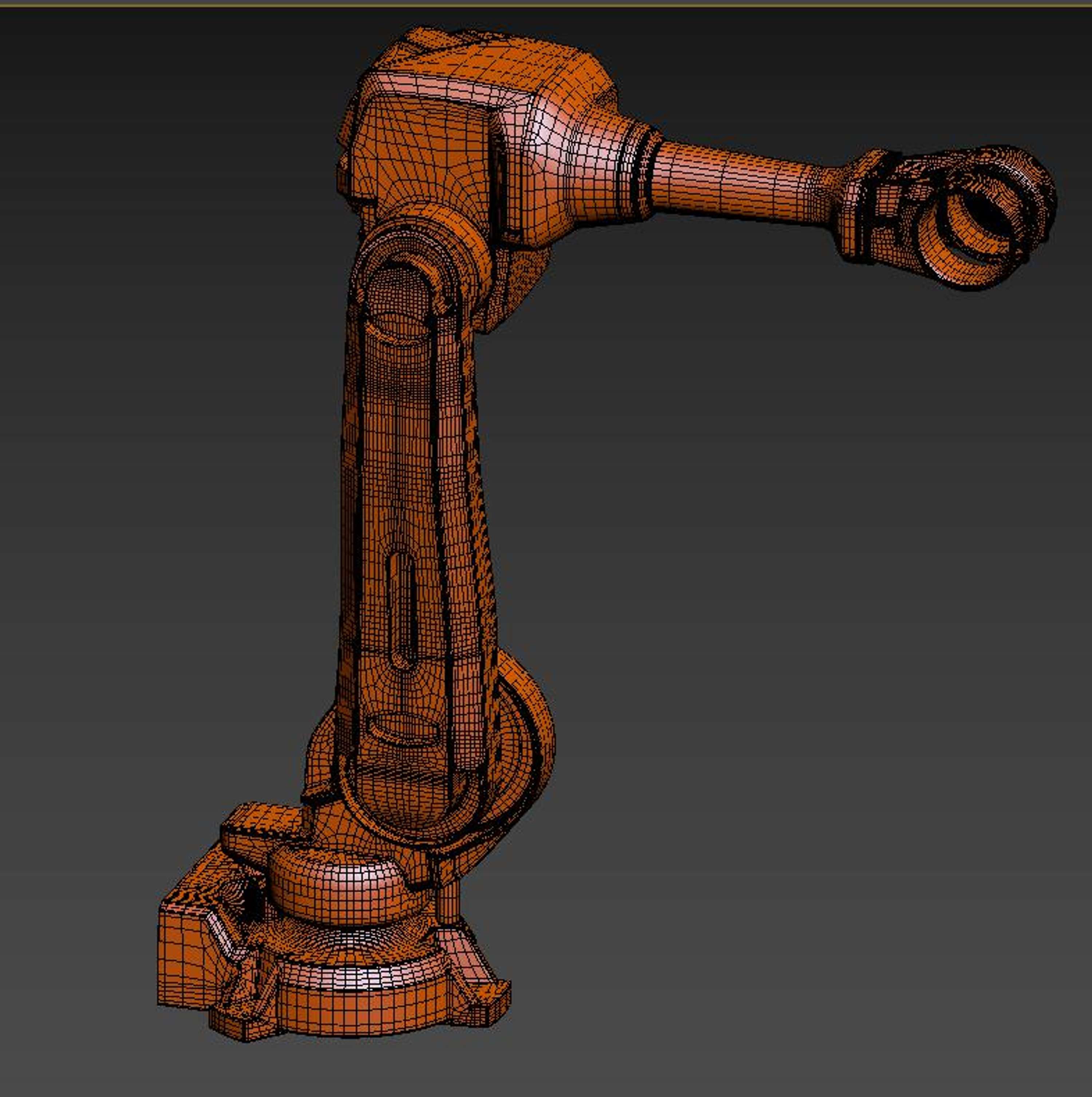 Hardsurface 3D modeling of industrial robot and stuff by Aleksej Mazurenko