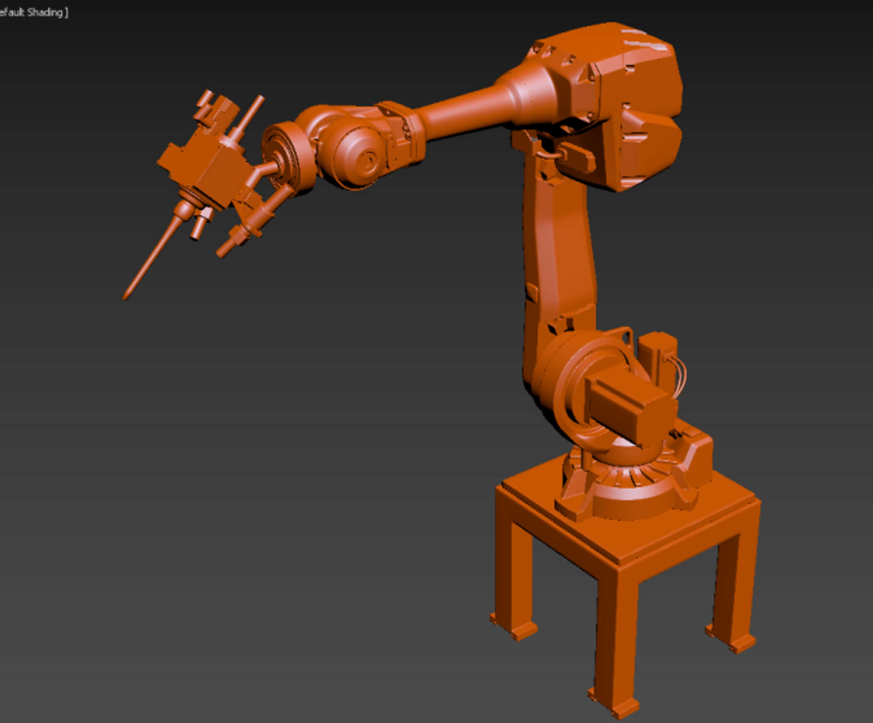 Hardsurface 3D modeling of industrial robot and stuff by Aleksej Mazurenko