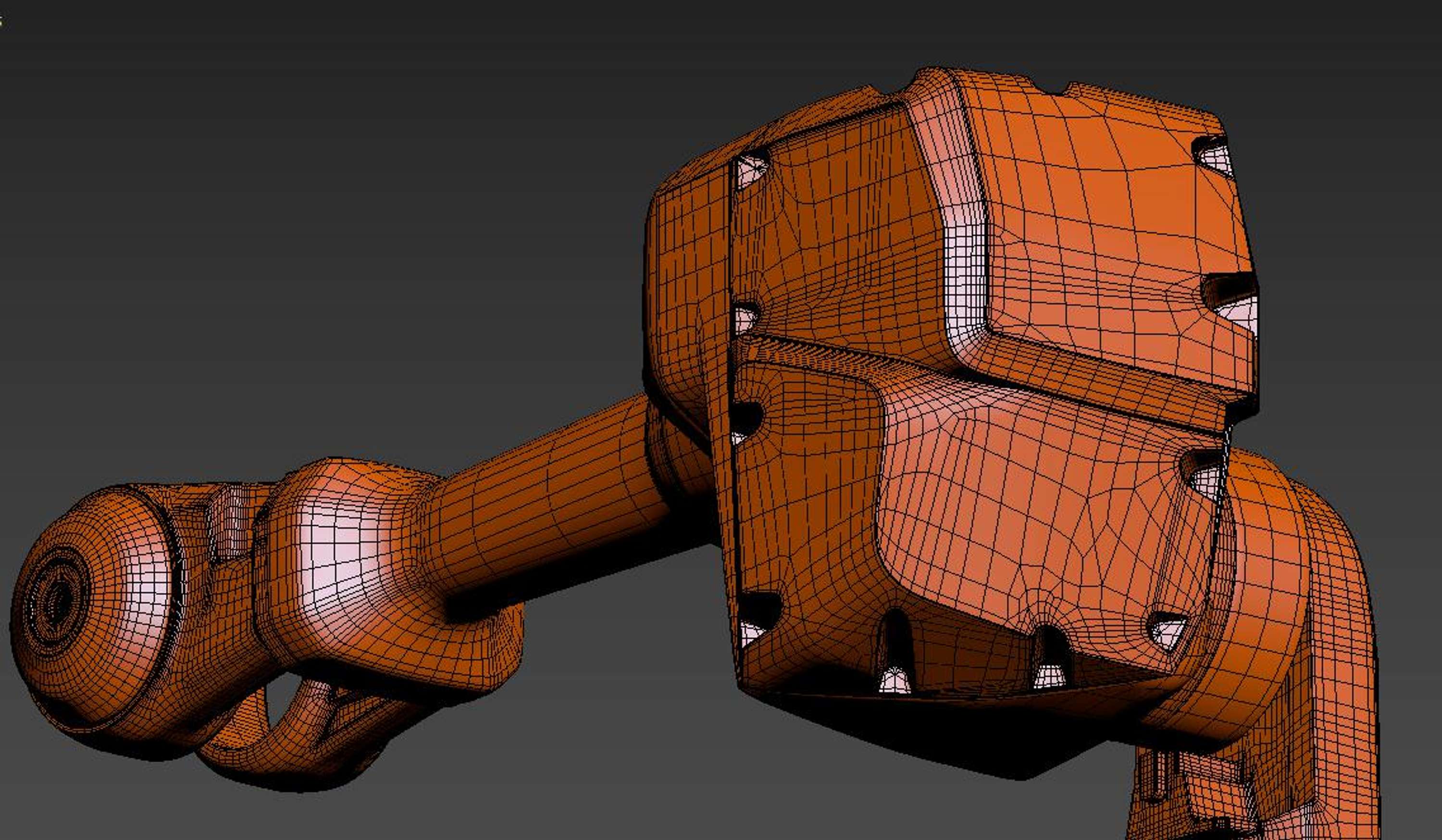 Hardsurface 3D modeling of industrial robot and stuff by Aleksej Mazurenko