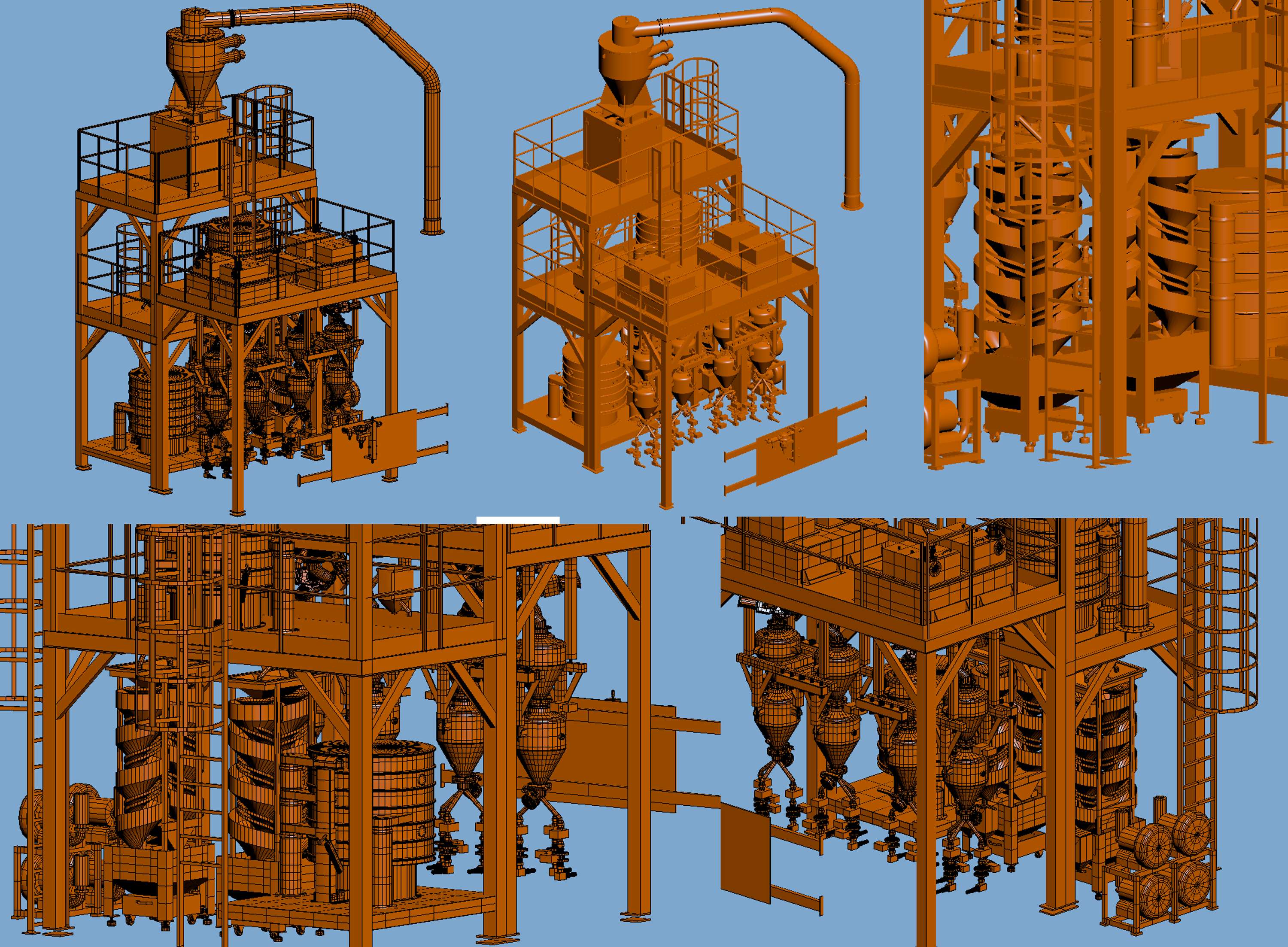 Hardsurface 3D modeling of industrial robot and stuff by Aleksej Mazurenko