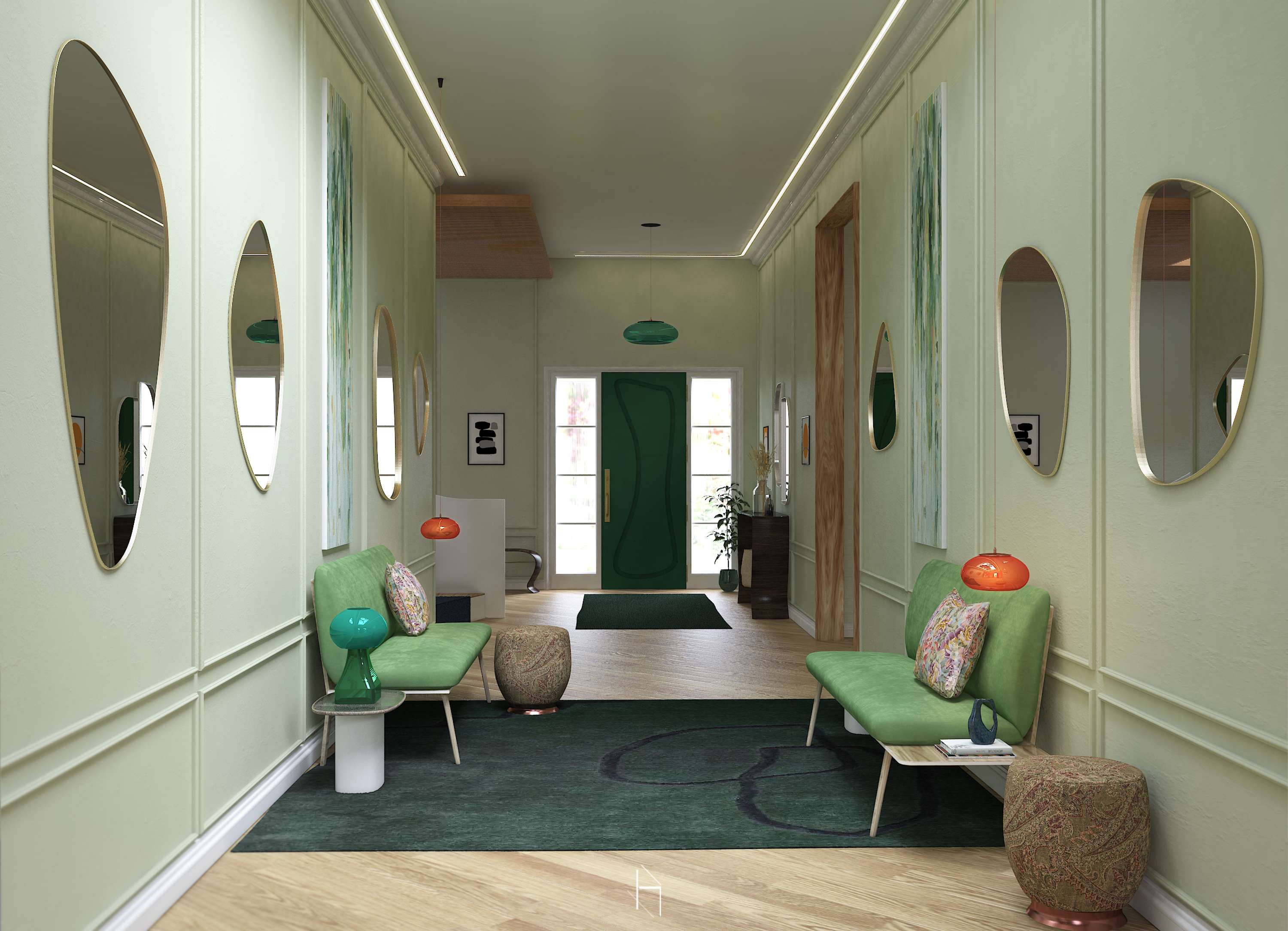 Refreshing Home in the Country | Lower Level by HarunTaylor Design