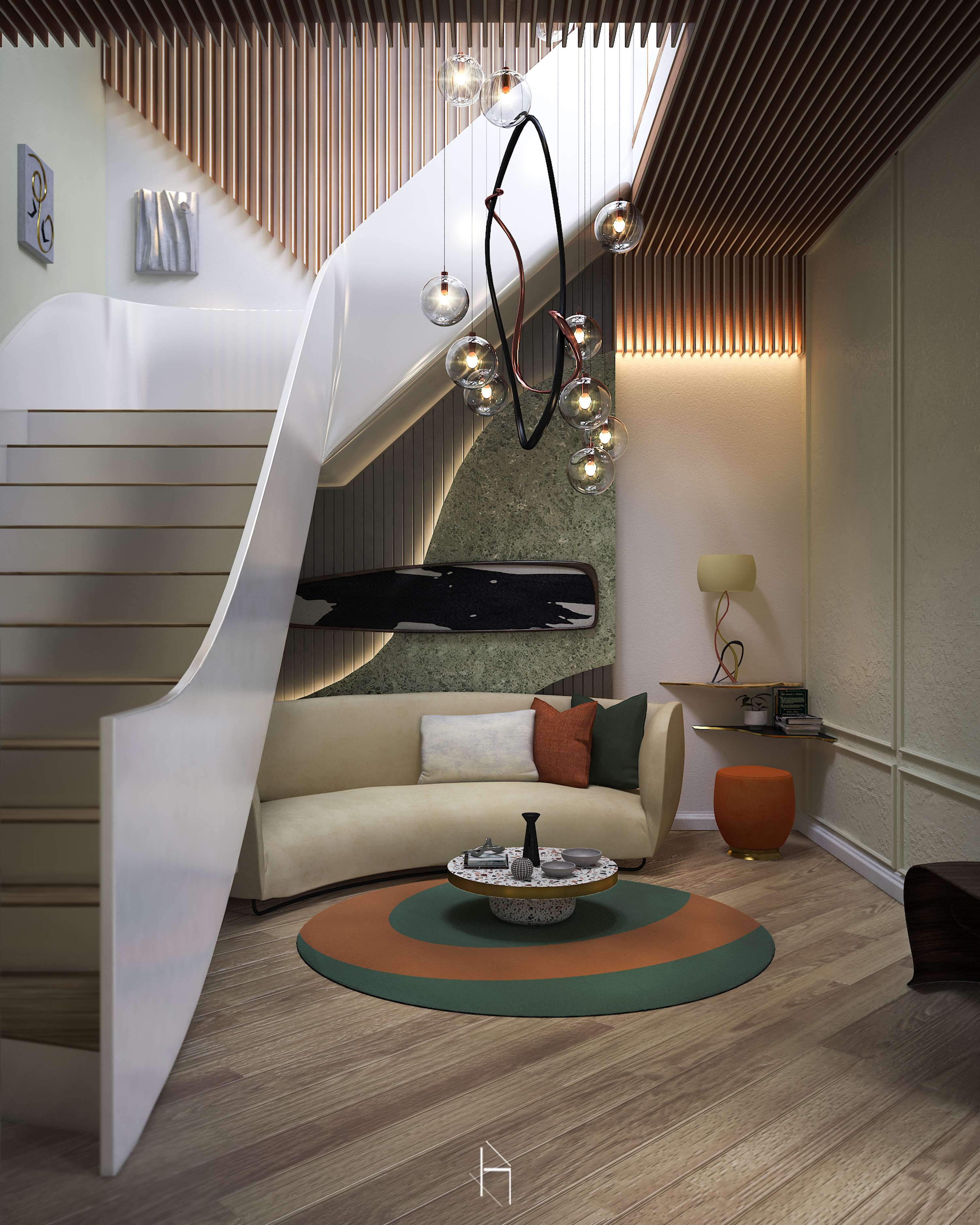 Refreshing Home in the Country | Lower Level by HarunTaylor Design