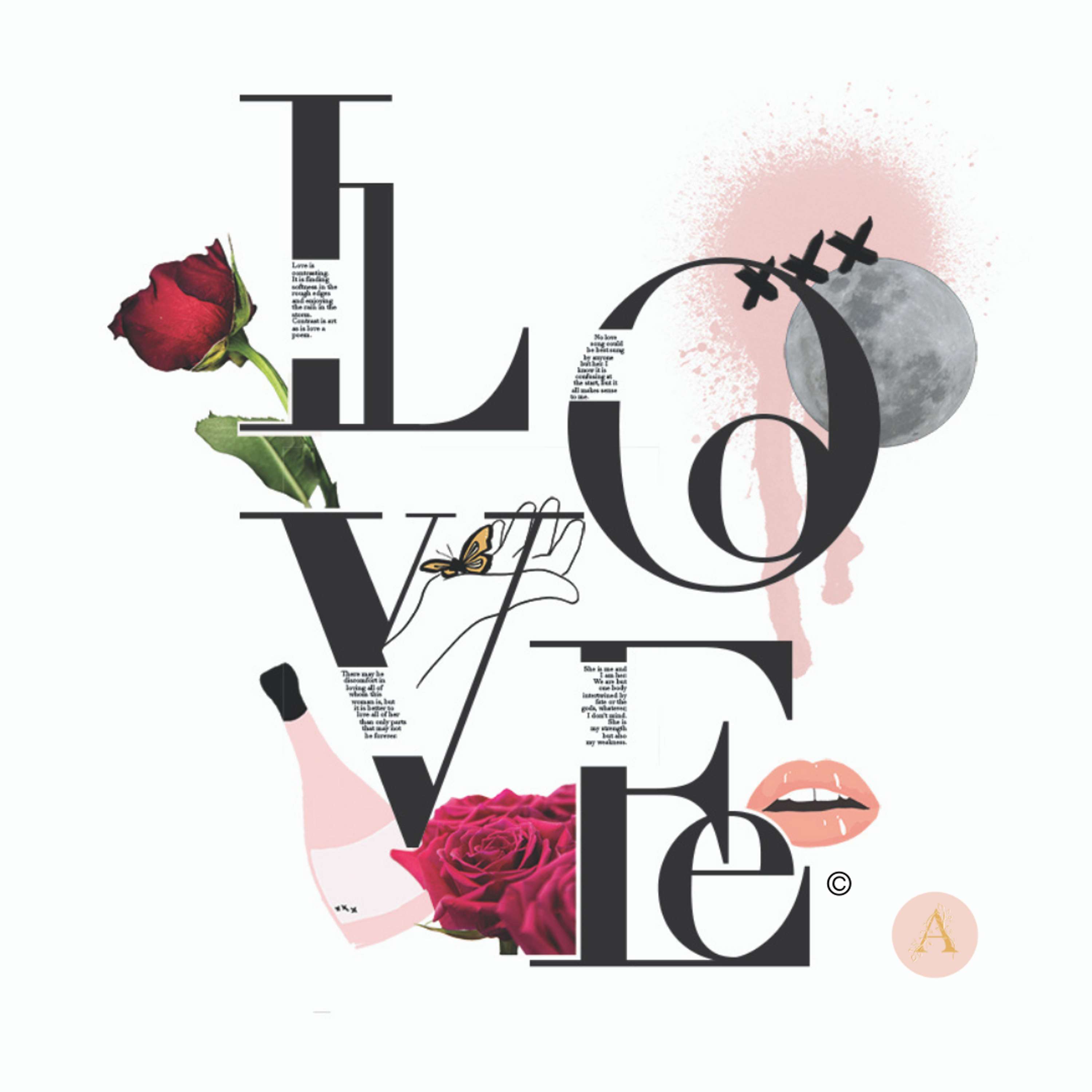 Typography design  (magazine style) by Angelina Raisa