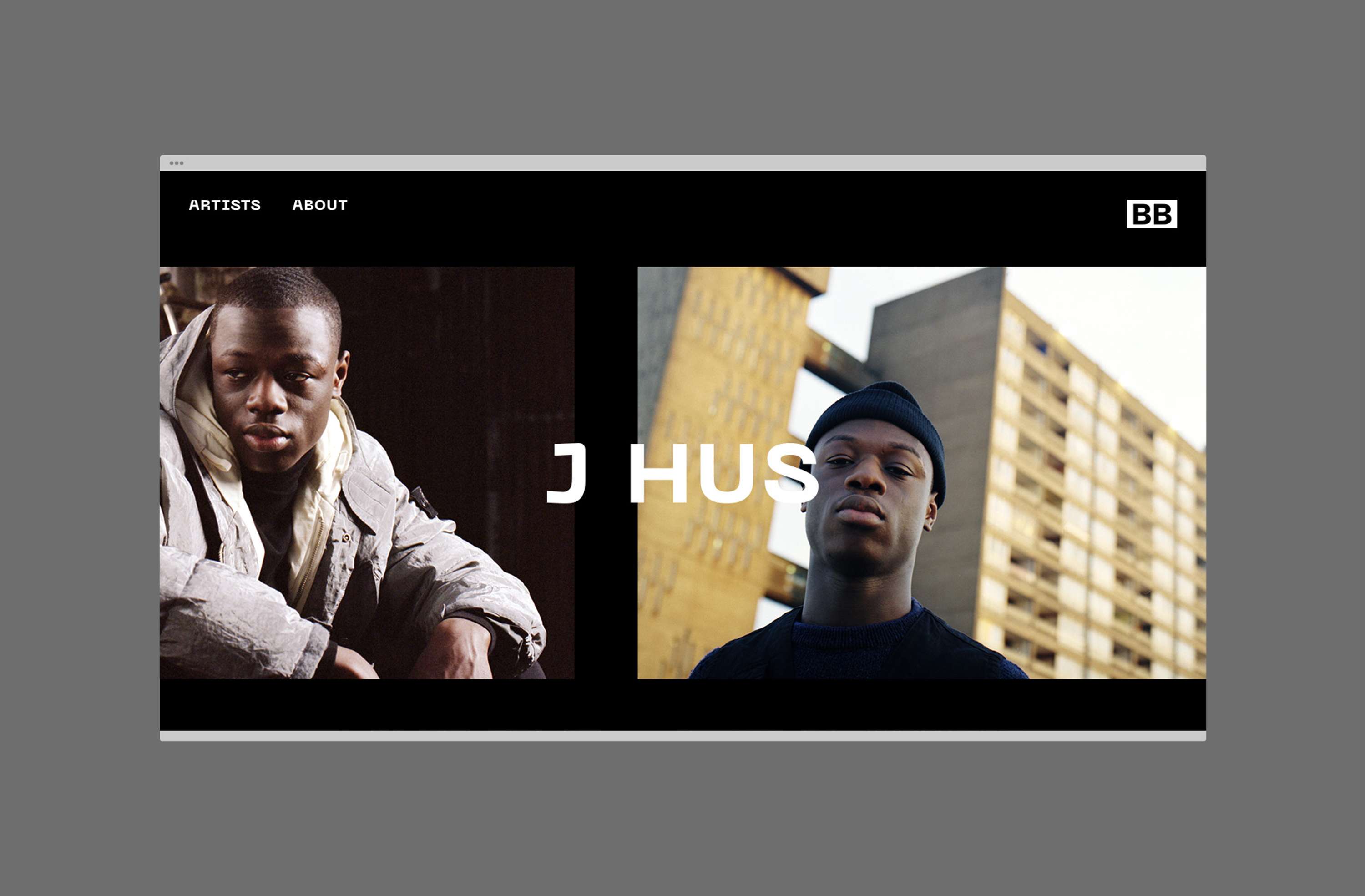 Black Butter Records - Website Design & Build by Tristan Palmer