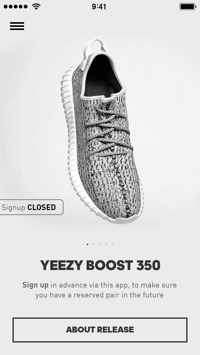 Adidas Confirmed Experimental UI by Sedric Sylvester