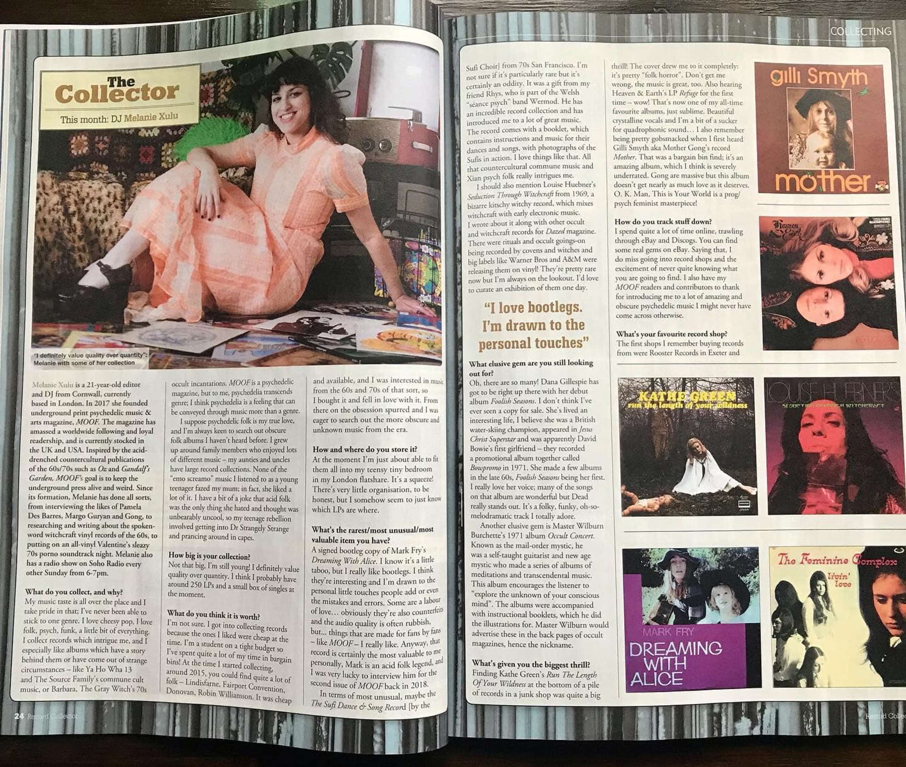 Interview in Record Collector magazine (April 2021) by Melanie Xulu