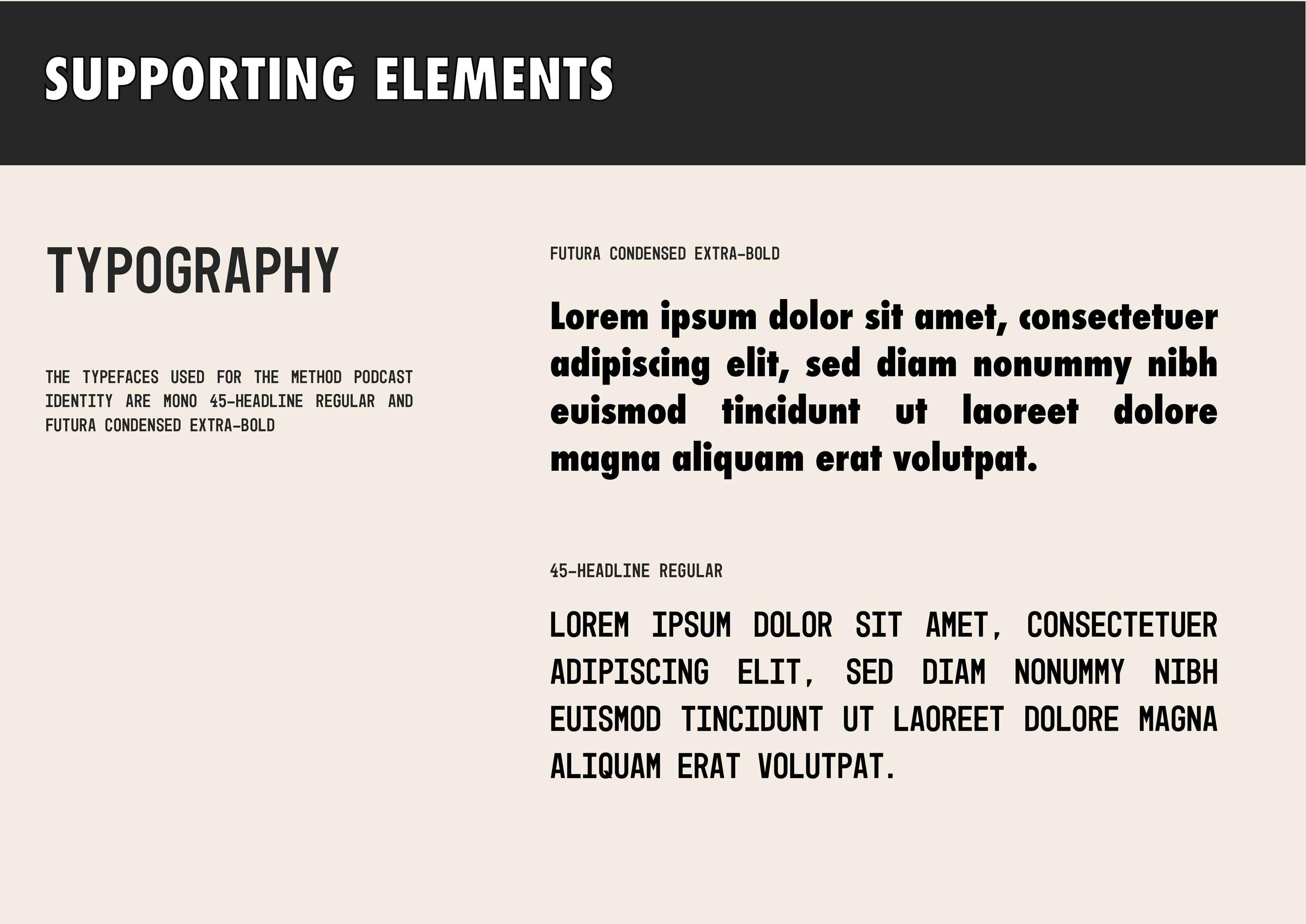 The Method Podcast visual identity by Yusuf Islam