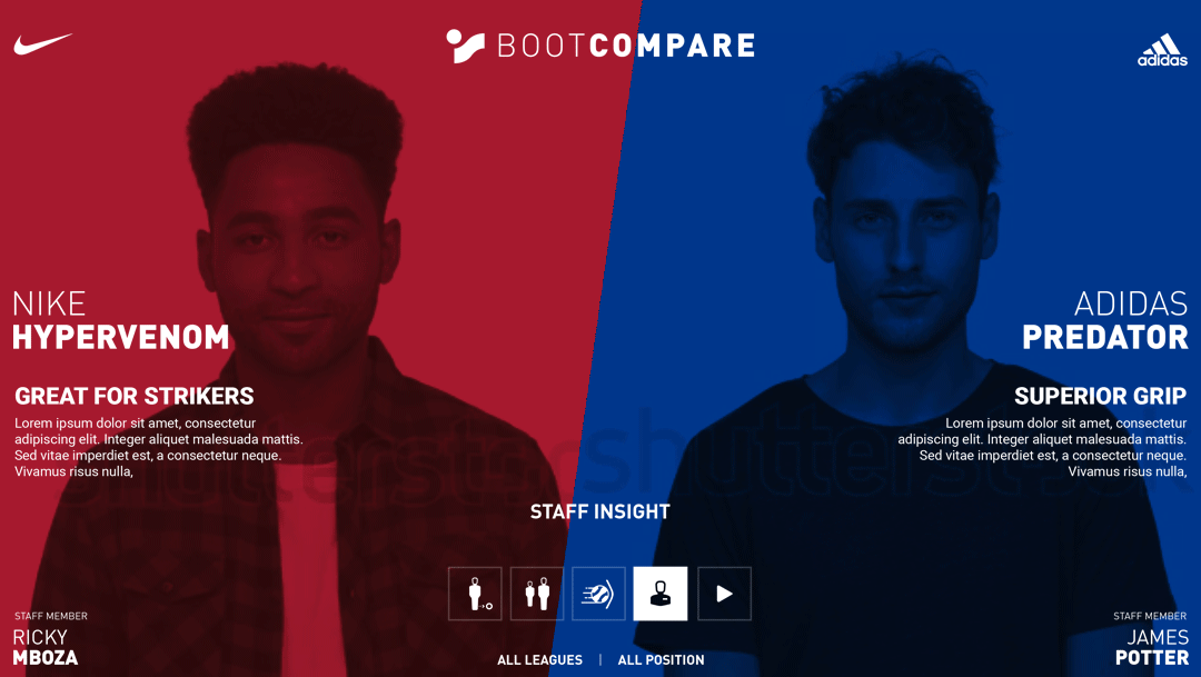 Intersport Interactive Comparison by Sedric Sylvester