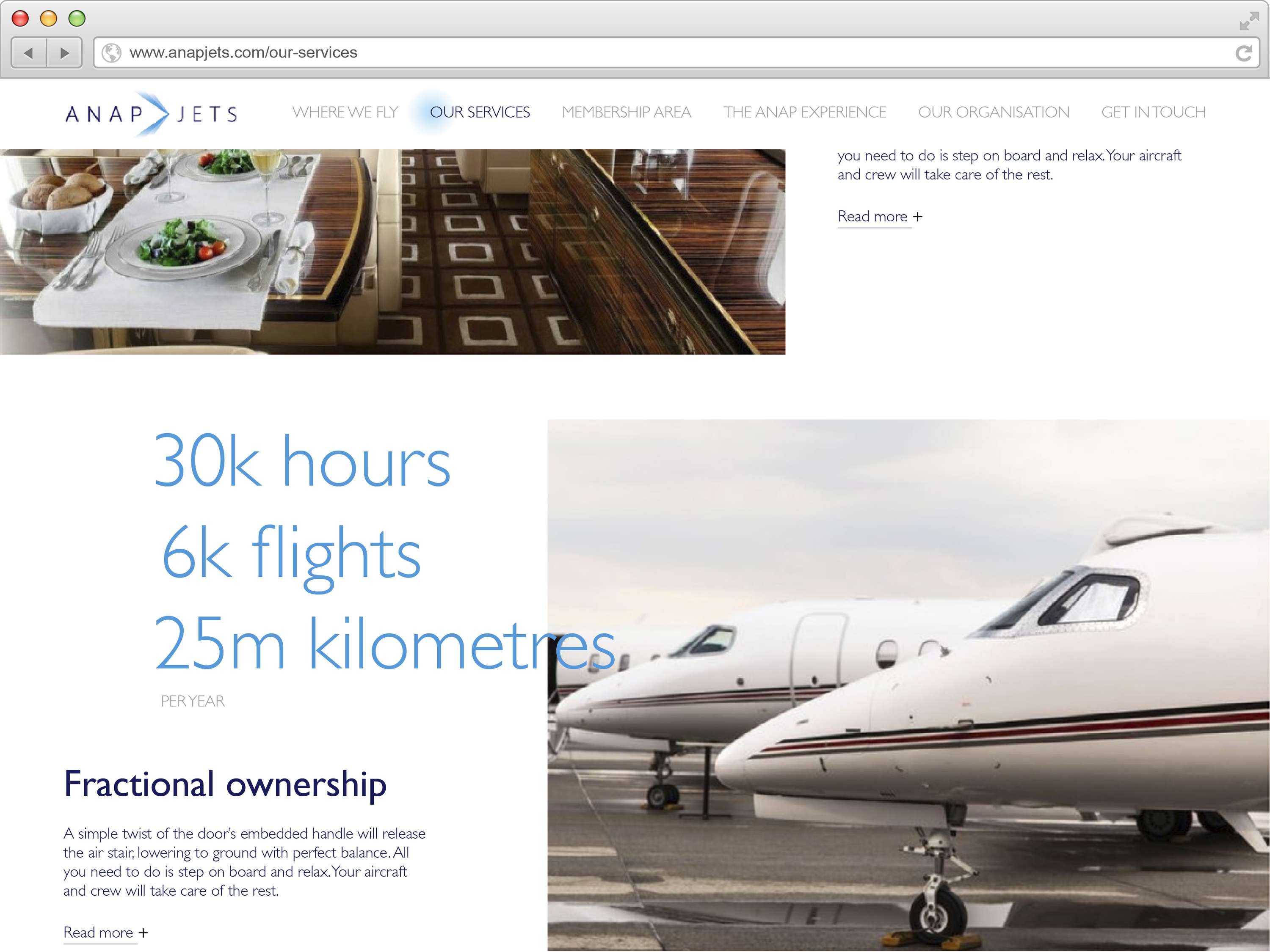 ANAP Jets Website by Núria Pla Cid