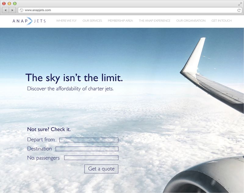 ANAP Jets Website by Núria Pla Cid