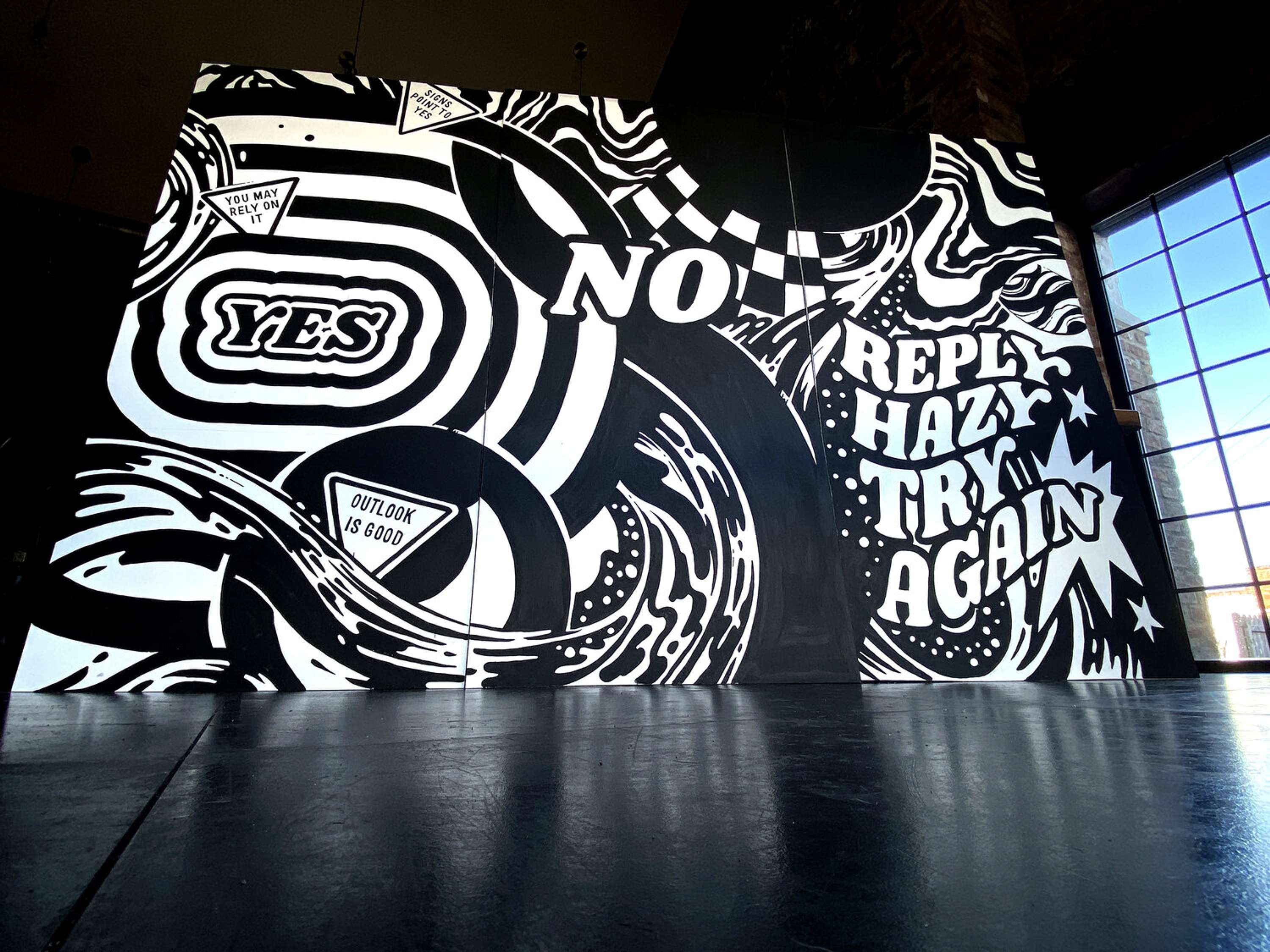 'Hazy' Mural by Alana McDowell