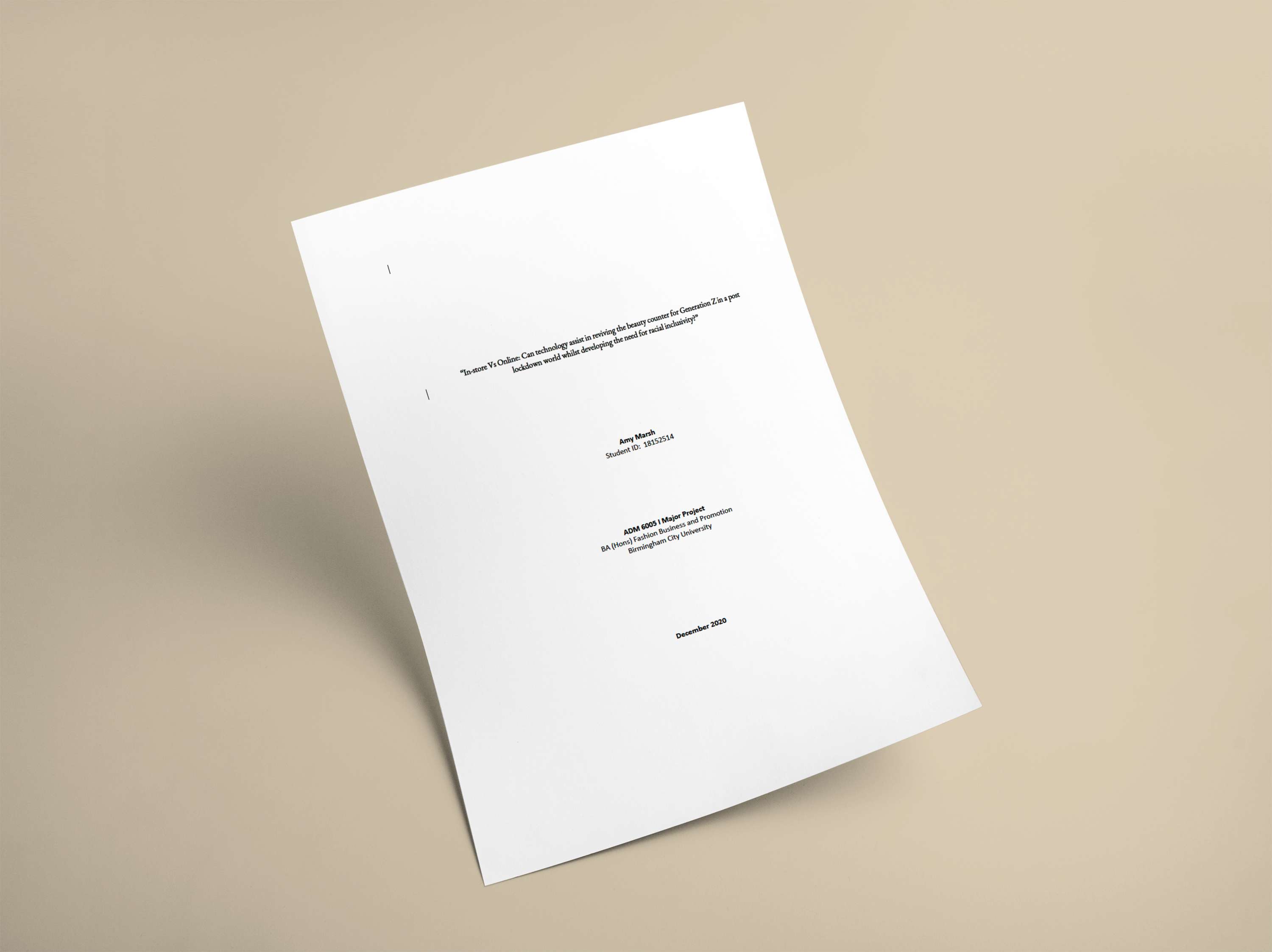 Dissertation by Amy Marsh