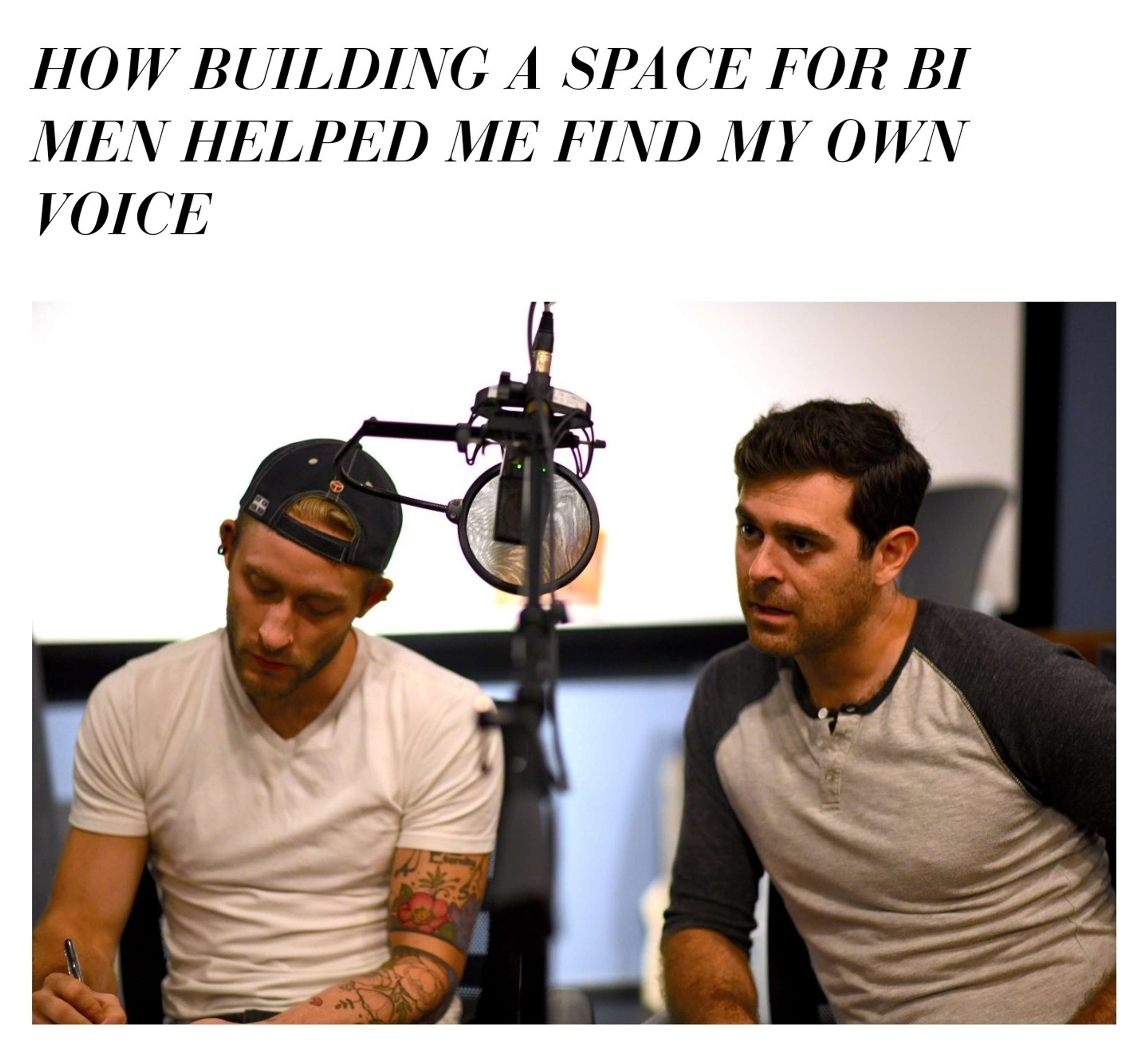 How Building a Space for Bi Men Helped Me Find My Own Voice | UNICORN by Gabriel Novo