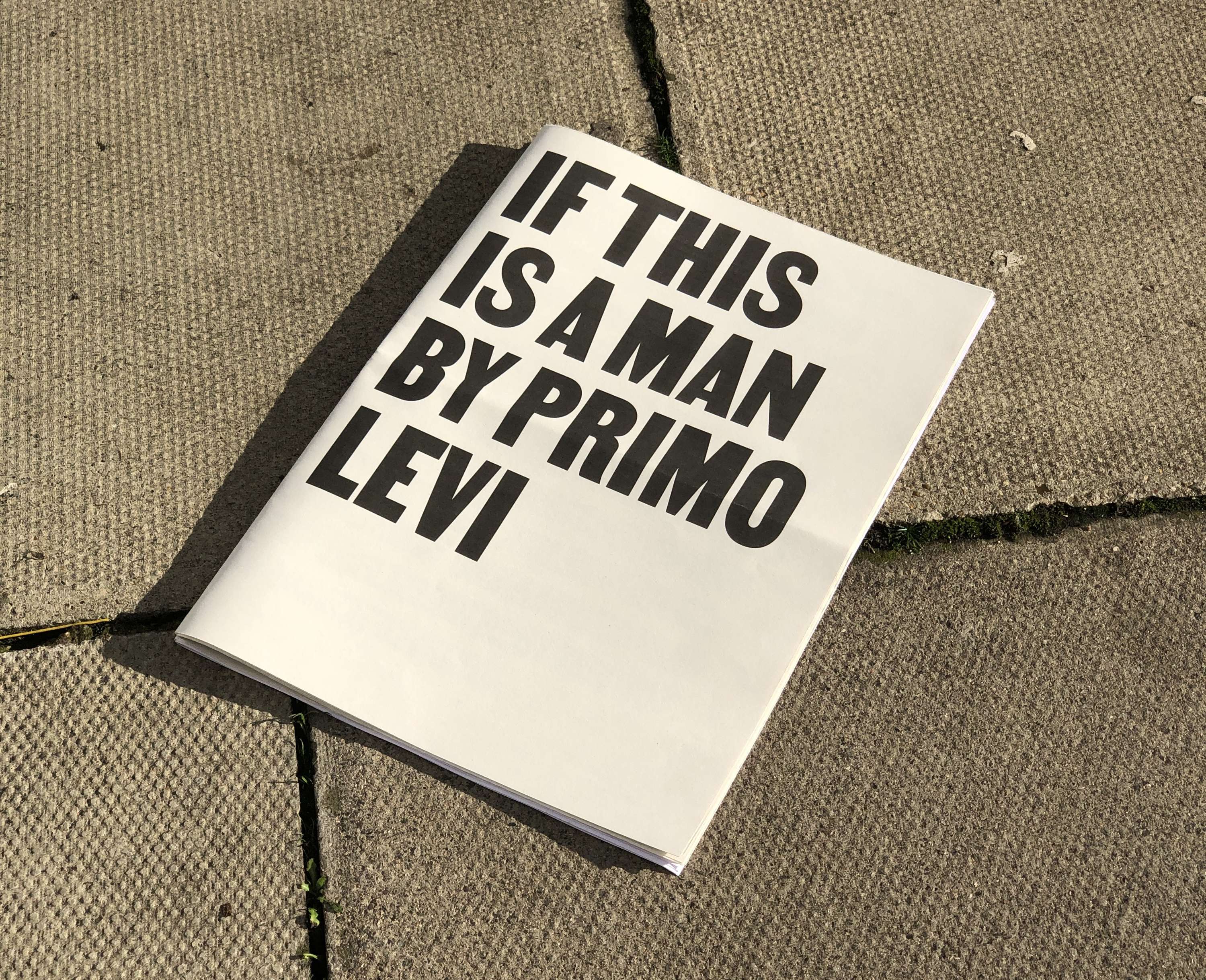 If this is a man by Edoardo Albertini