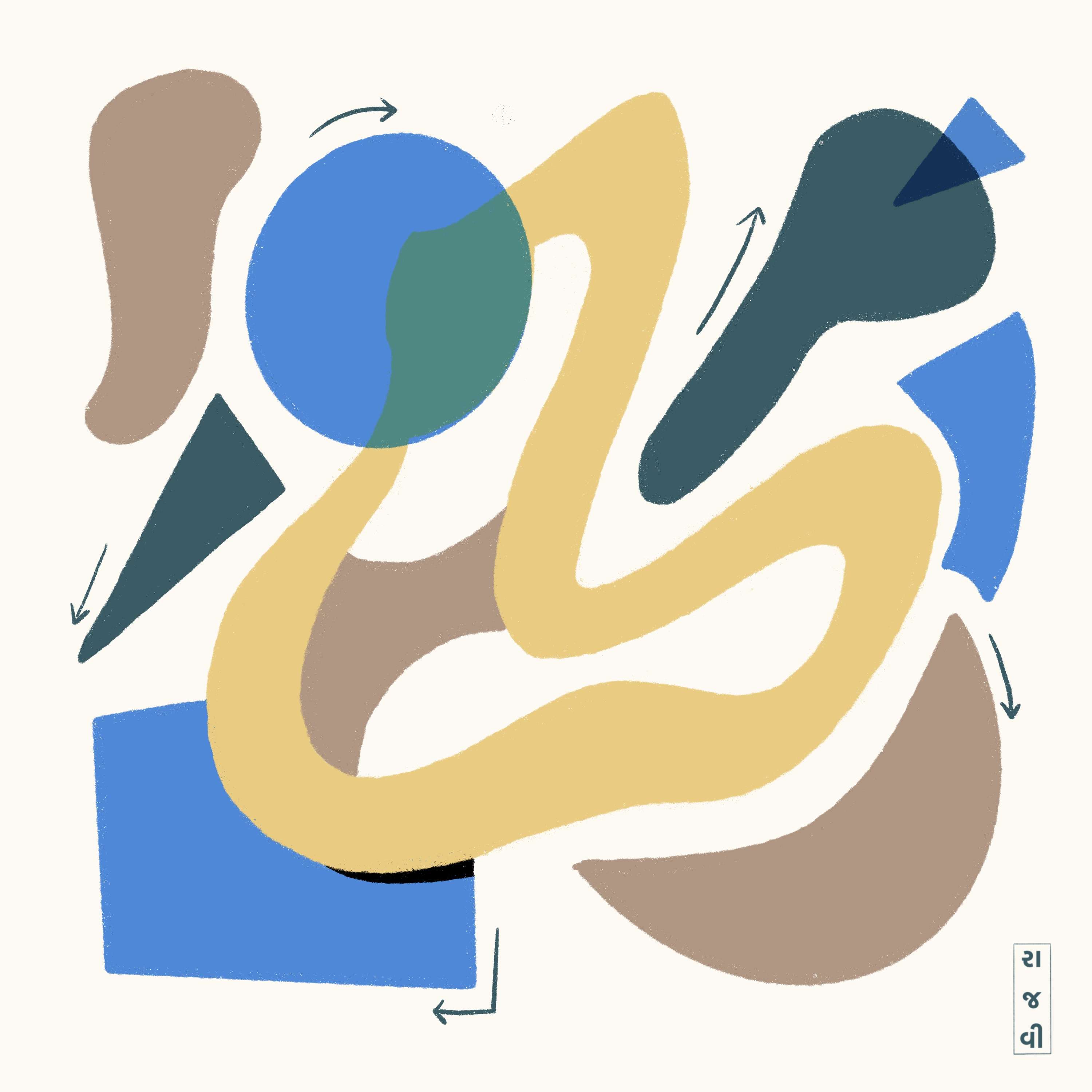 Abstract art by Rajvi Bhogaita