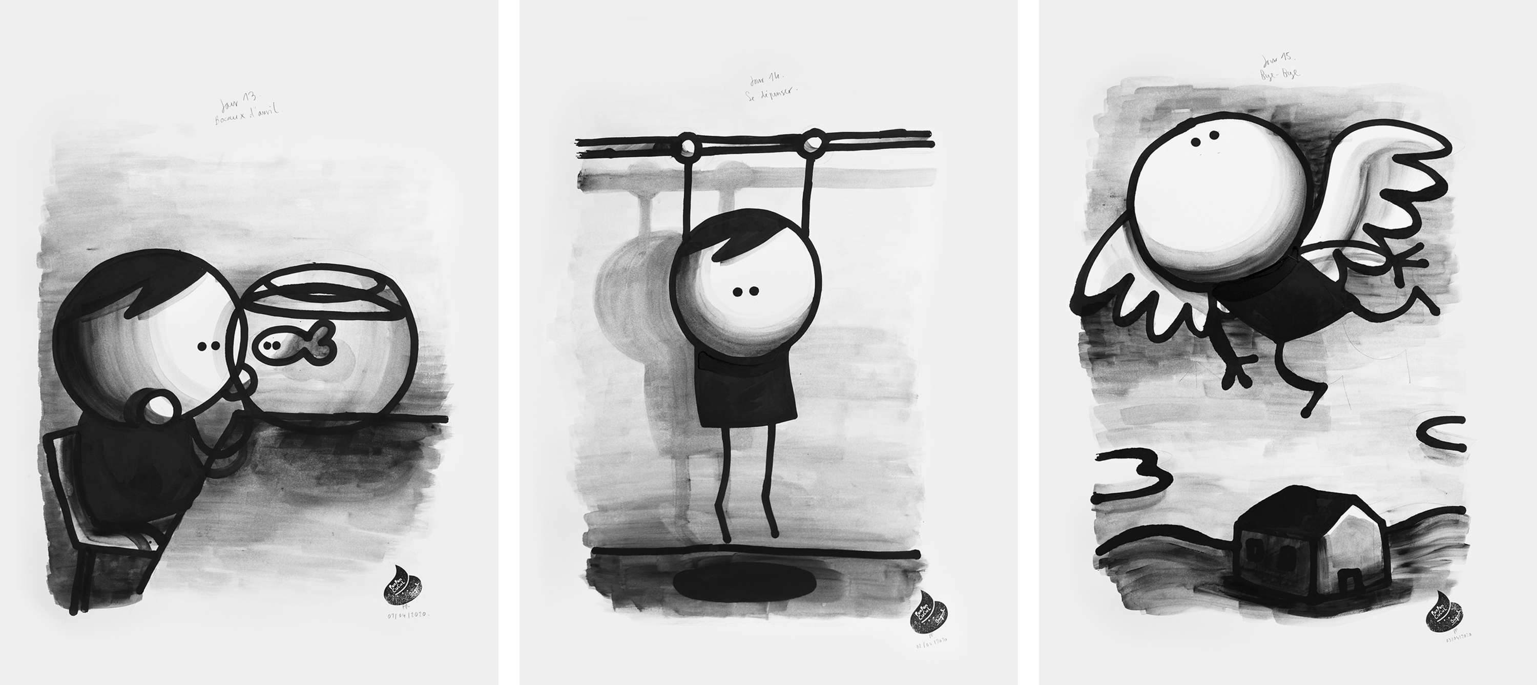 Prison Drawings by Julien de Preux