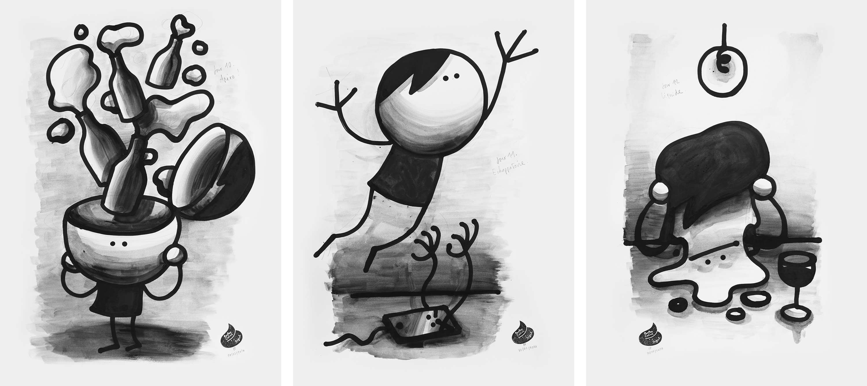 Prison Drawings by Julien de Preux
