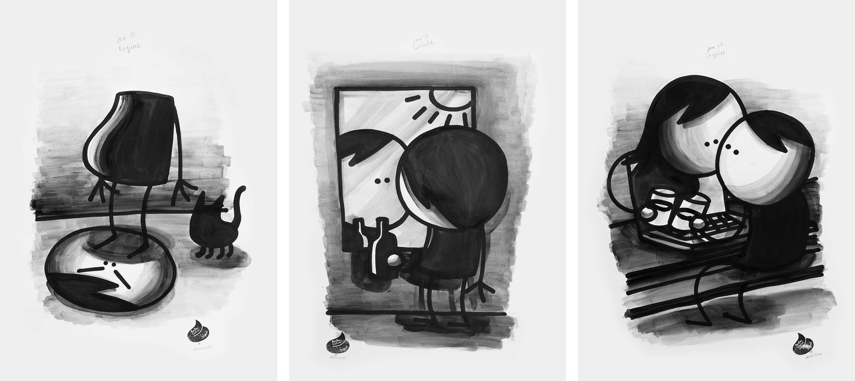 Prison Drawings by Julien de Preux